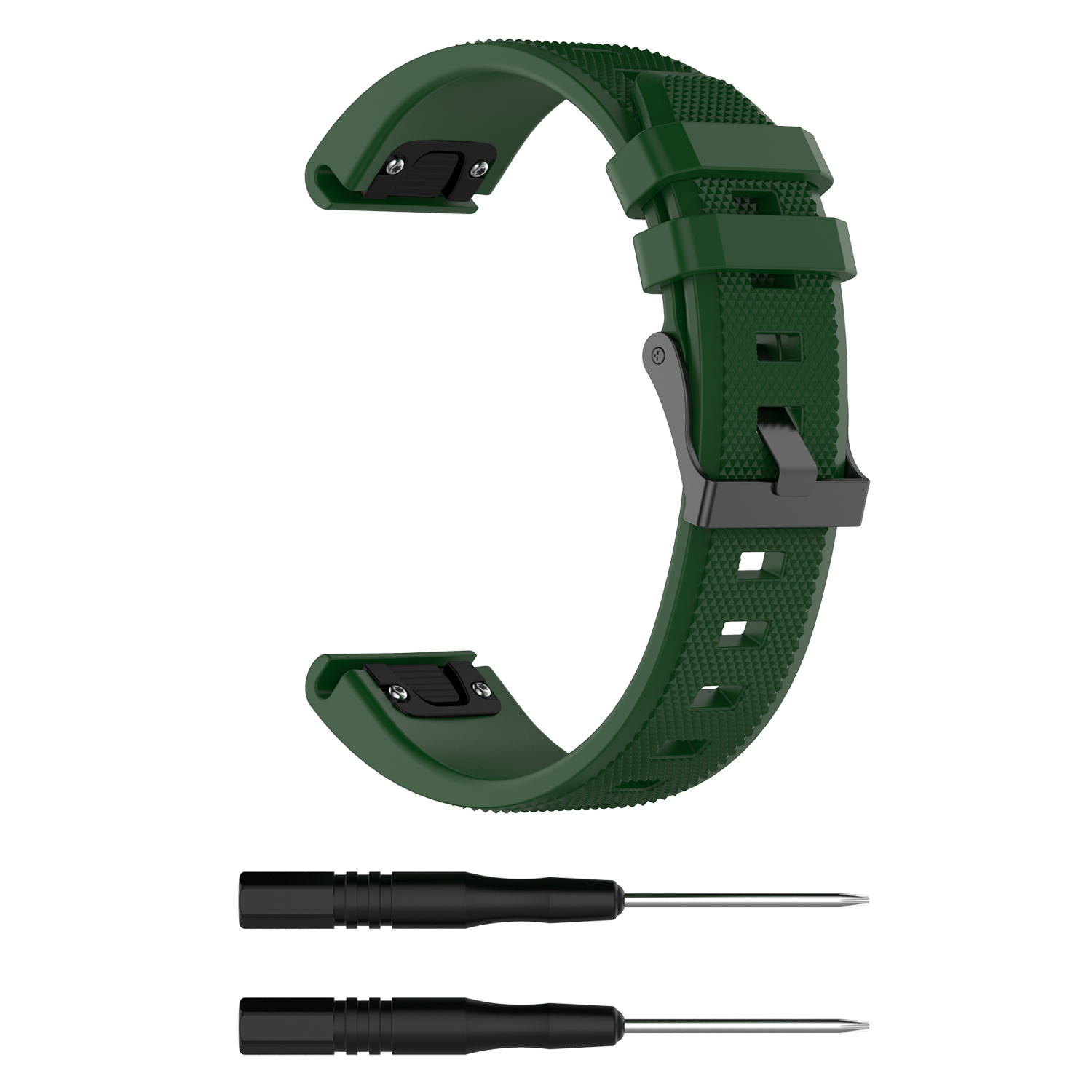Bakeey-22mm-Quick-Release-Textured-Silicone-Replacement-Strap-Smart-Watch-Band-For-Garmin-Forerunner-1814098-12