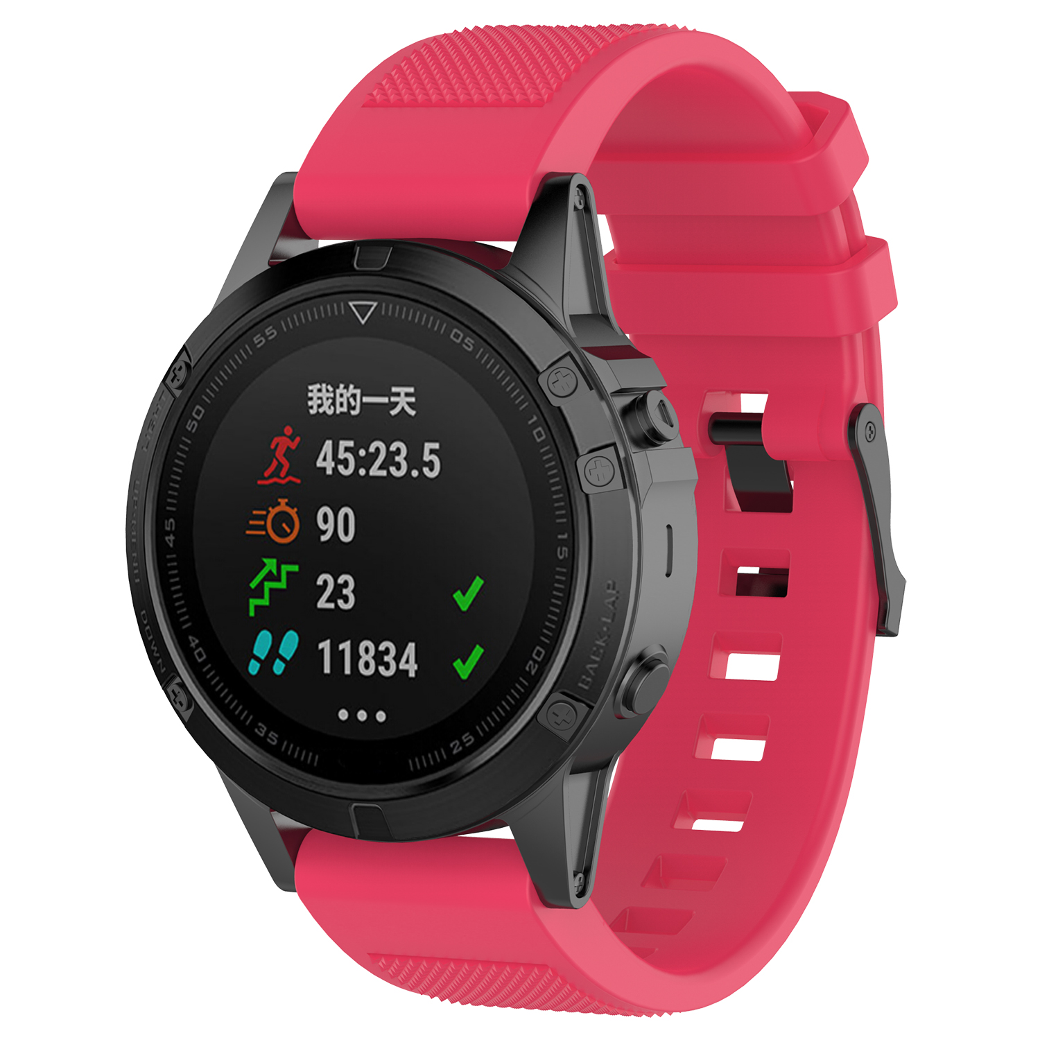 Bakeey-22mm-Quick-Release-Textured-Silicone-Replacement-Strap-Smart-Watch-Band-For-Garmin-Forerunner-1814098-17