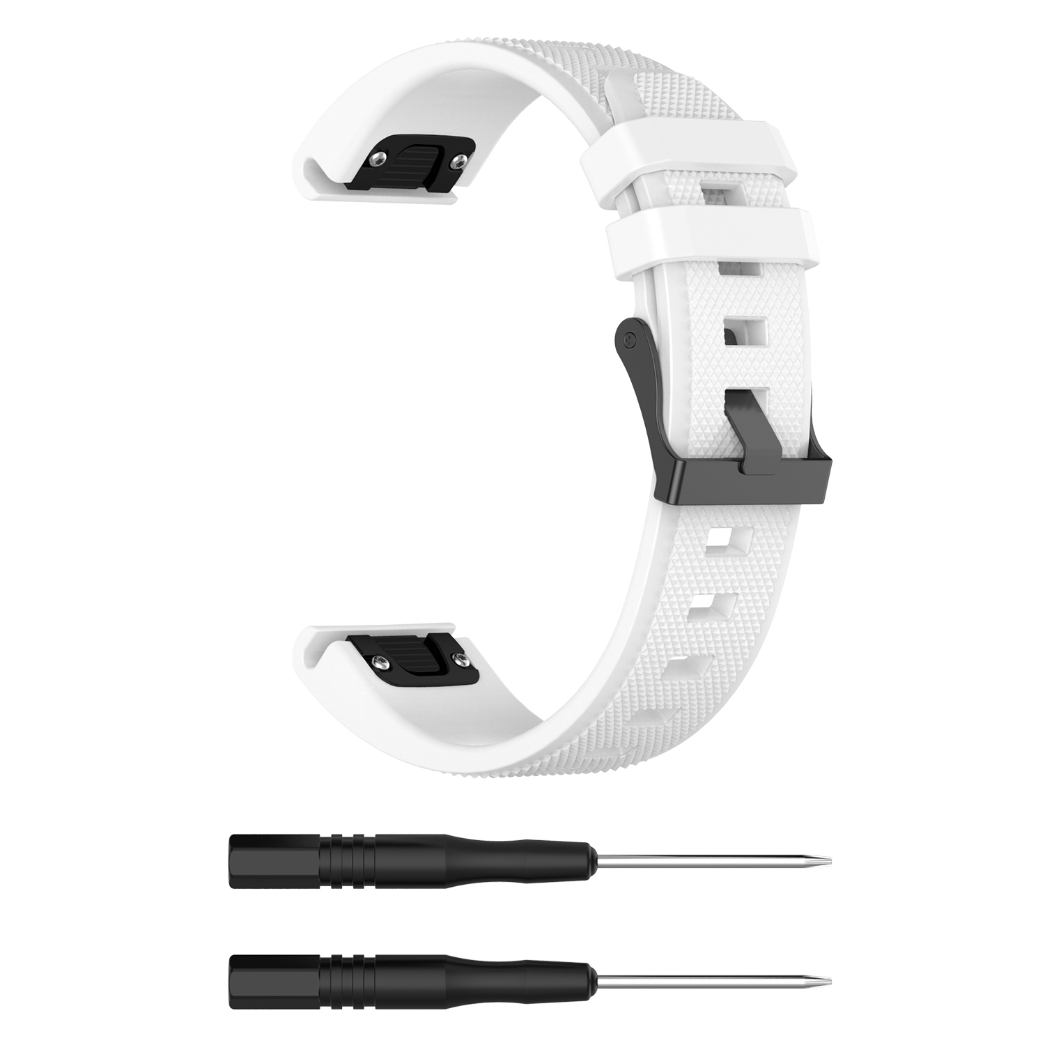 Bakeey-22mm-Quick-Release-Textured-Silicone-Replacement-Strap-Smart-Watch-Band-For-Garmin-Forerunner-1814098-3