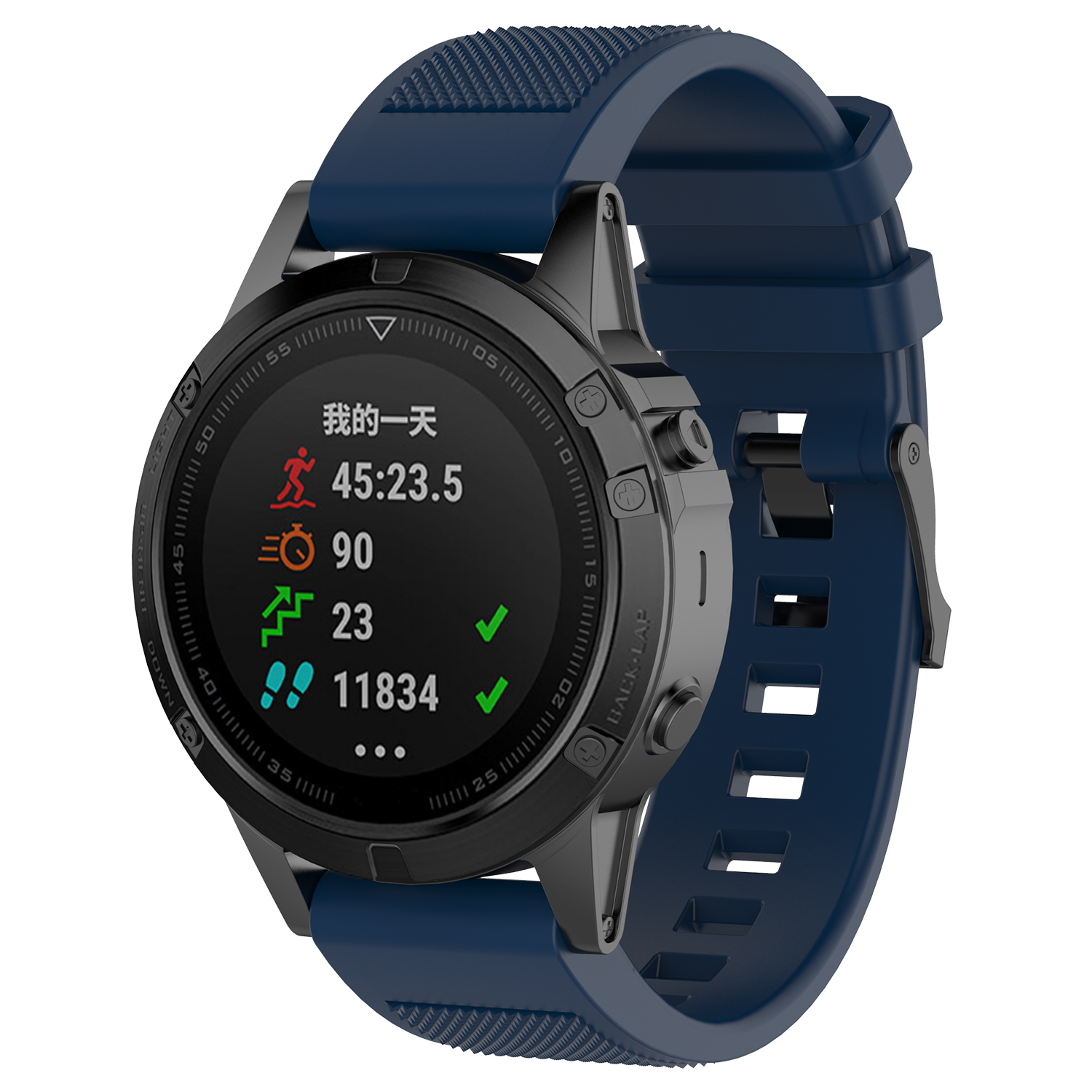 Bakeey-22mm-Quick-Release-Textured-Silicone-Replacement-Strap-Smart-Watch-Band-For-Garmin-Forerunner-1814098-23