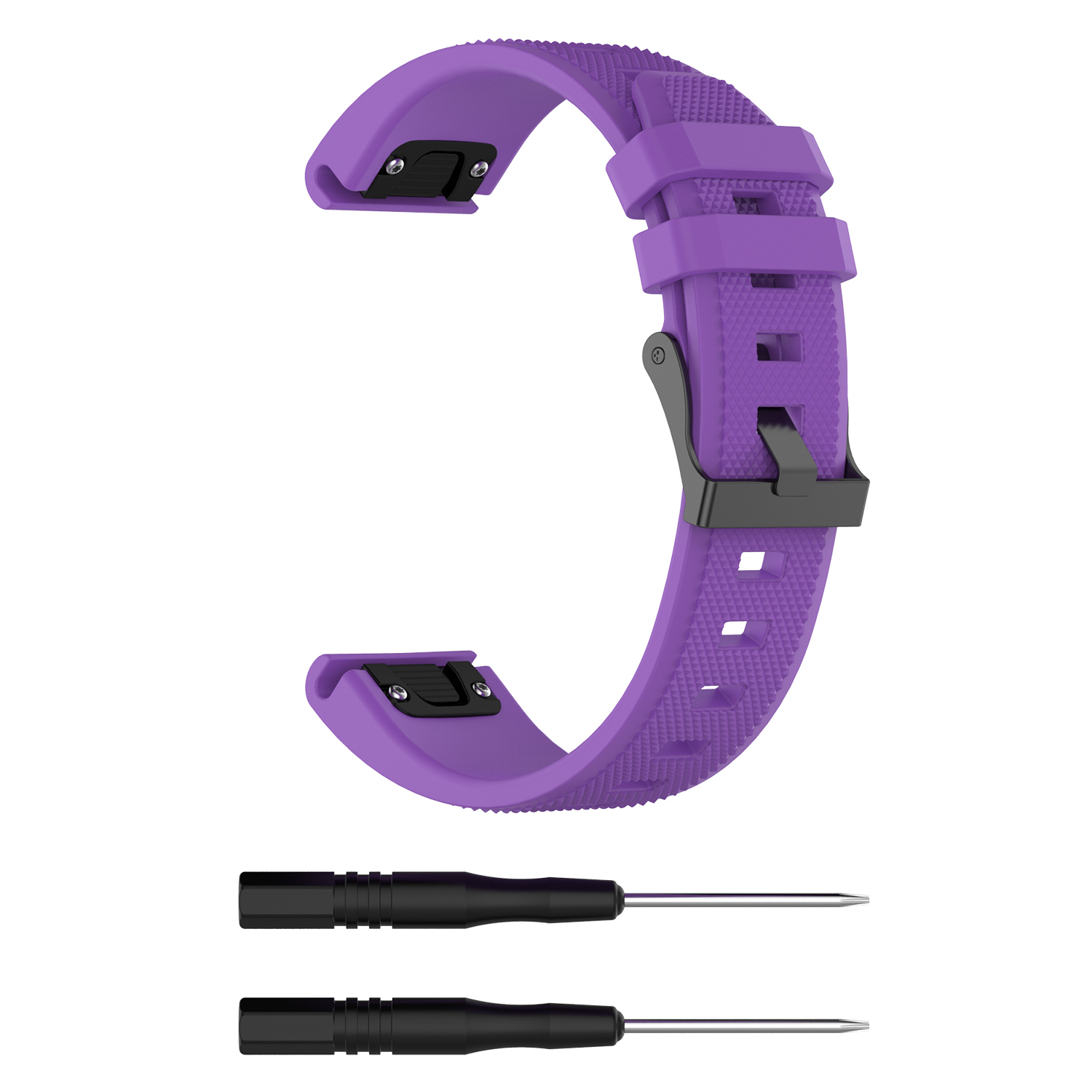 Bakeey-22mm-Quick-Release-Textured-Silicone-Replacement-Strap-Smart-Watch-Band-For-Garmin-Forerunner-1814098-30