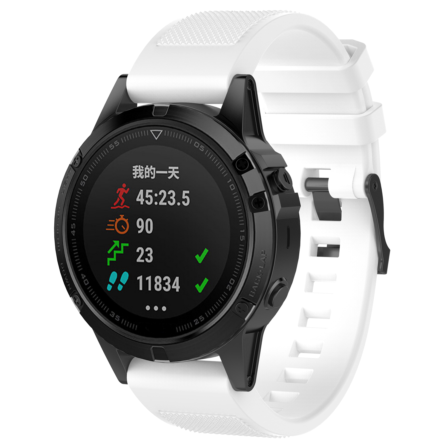 Bakeey-22mm-Quick-Release-Textured-Silicone-Replacement-Strap-Smart-Watch-Band-For-Garmin-Forerunner-1814098-5