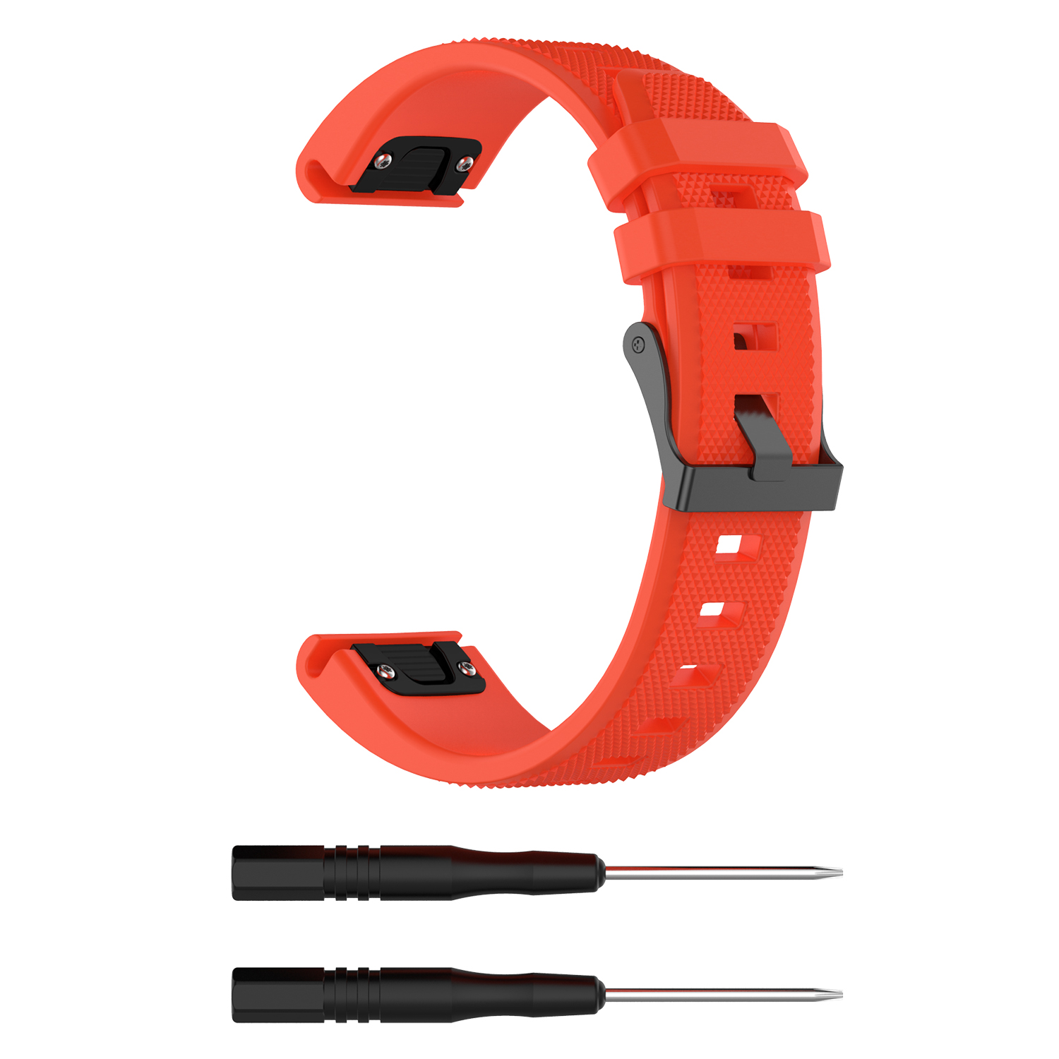 Bakeey-22mm-Quick-Release-Textured-Silicone-Replacement-Strap-Smart-Watch-Band-For-Garmin-Forerunner-1814098-6