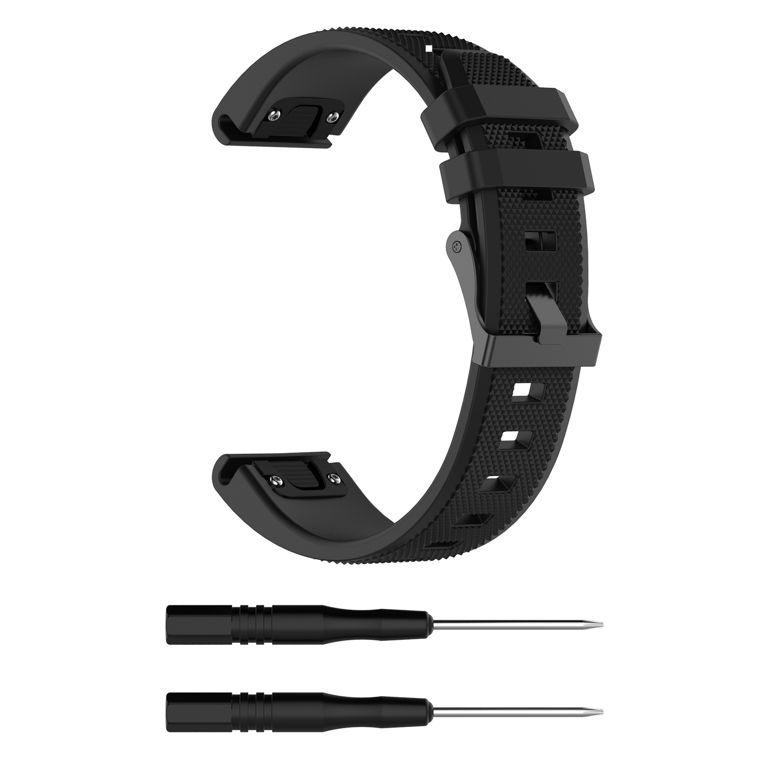 Bakeey-22mm-Quick-Release-Textured-Silicone-Replacement-Strap-Smart-Watch-Band-For-Garmin-Forerunner-1814098-9