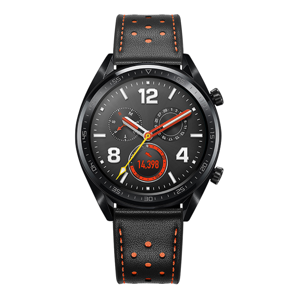 Bakeey-22mm-Replacement-Genuine-Leather-Ventilation-Hole-Watch-Band-Strap-for-Huawei-GT-Smart-Watch-1489885-2