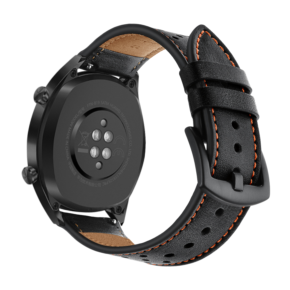 Bakeey-22mm-Replacement-Genuine-Leather-Ventilation-Hole-Watch-Band-Strap-for-Huawei-GT-Smart-Watch-1489885-3