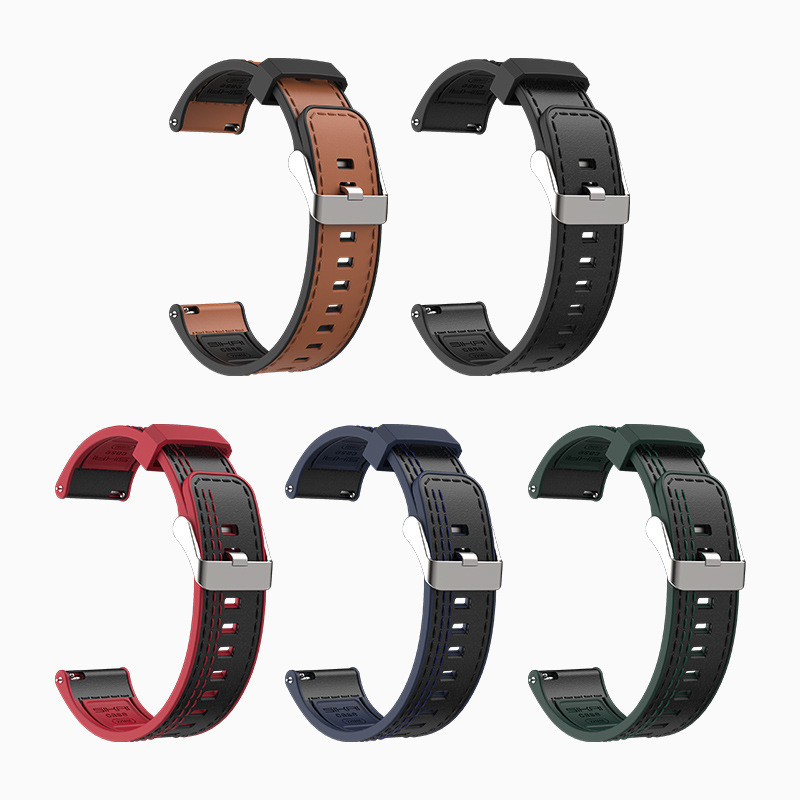Bakeey-22mm-Silicone-Leather-Watch-Band-for-HUAWEI-Honor-GS-Pro-Smart-Watch-1768540-2