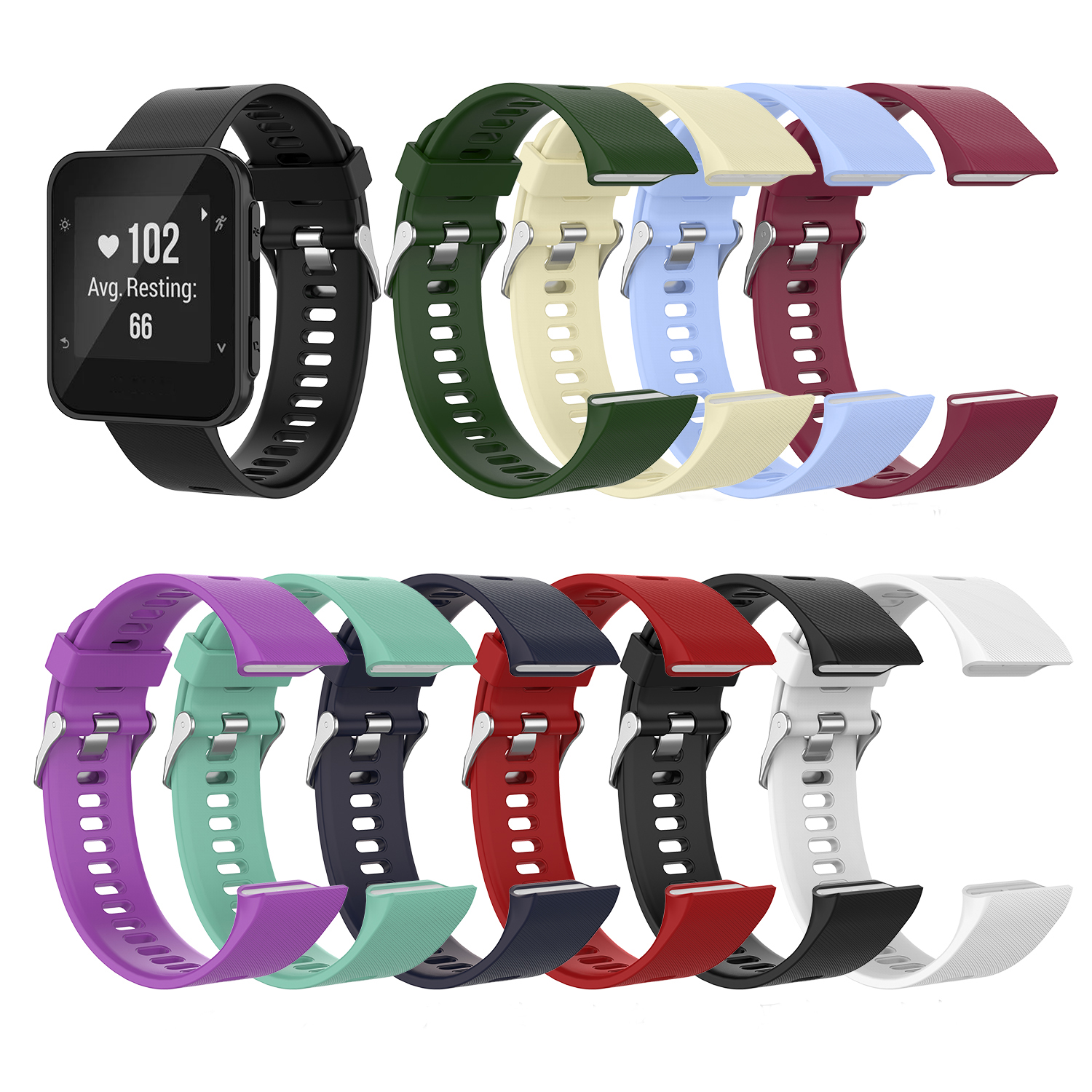Bakeey-22mm-Silicone-Smart-Watch-Band-Replacement-Strap-For-Garmin-ForeAthlete-35JForerunner-35J-1723155-2