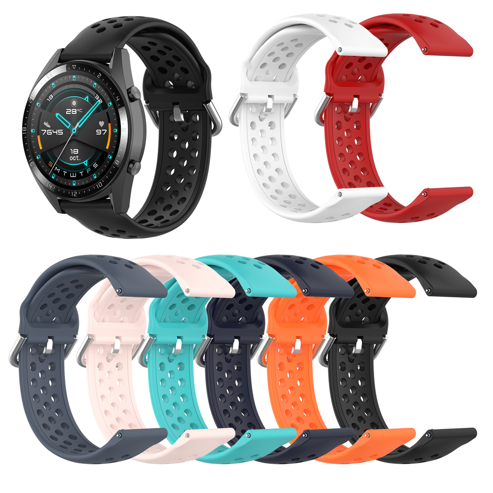 Bakeey-22mm-Stomatal-Silicone-Smart-Watch-Band-Replacement-Strap-For-Huawei-Watch-GT2-46MMHonor-Magi-1668521-1