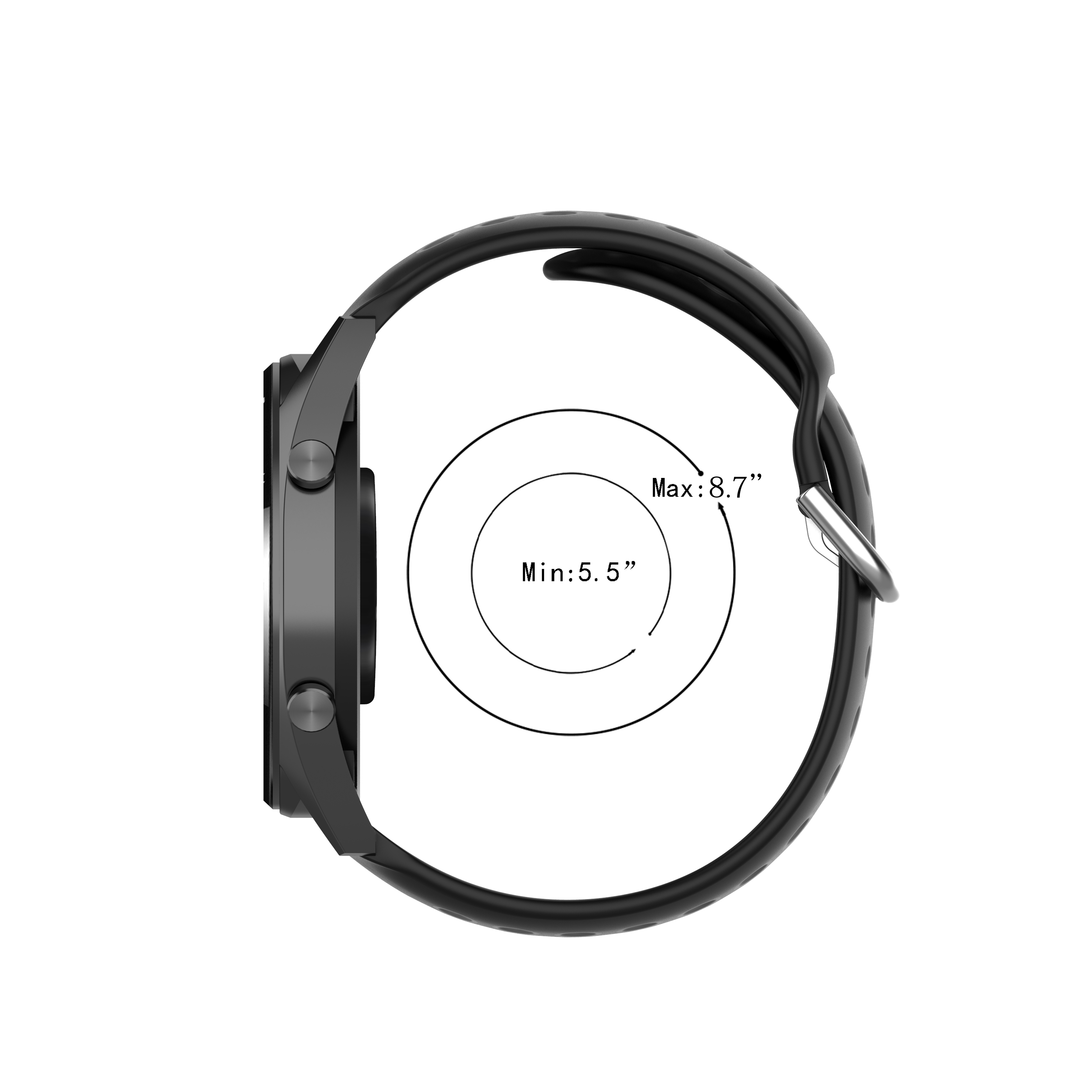 Bakeey-22mm-Stomatal-Silicone-Smart-Watch-Band-Replacement-Strap-For-Huawei-Watch-GT2-46MMHonor-Magi-1668521-3