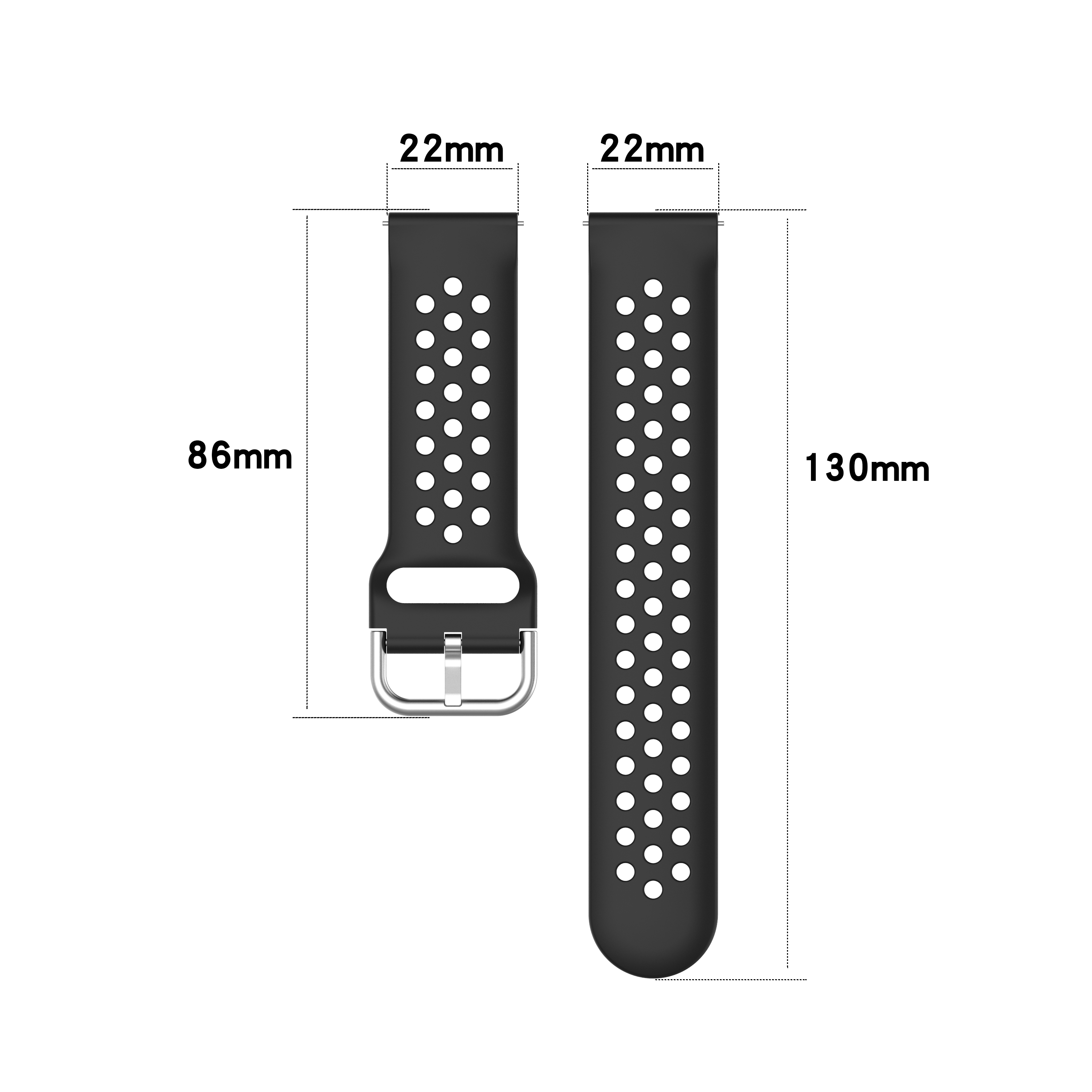 Bakeey-22mm-Stomatal-Silicone-Smart-Watch-Band-Replacement-Strap-For-Huawei-Watch-GT2-46MMHonor-Magi-1668521-4