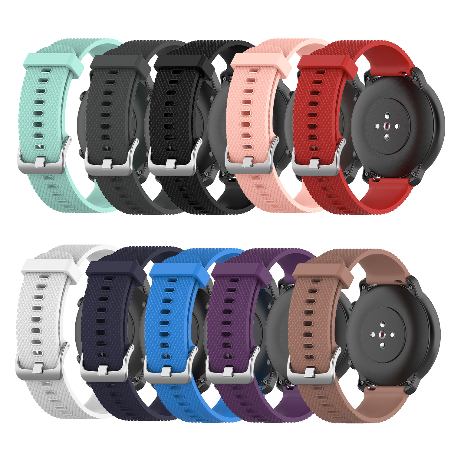 Bakeey-22mm-Texture-Silicone-Replacement-Strap-Smart-Watch-Band-For-Amazfit-GTR-47MM-1814088-2