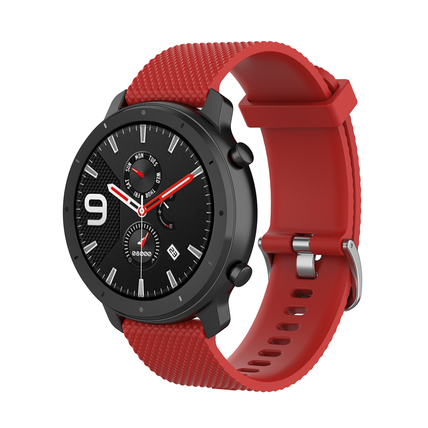 Bakeey-22mm-Texture-Silicone-Replacement-Strap-Smart-Watch-Band-For-Amazfit-GTR-47MM-1814088-11