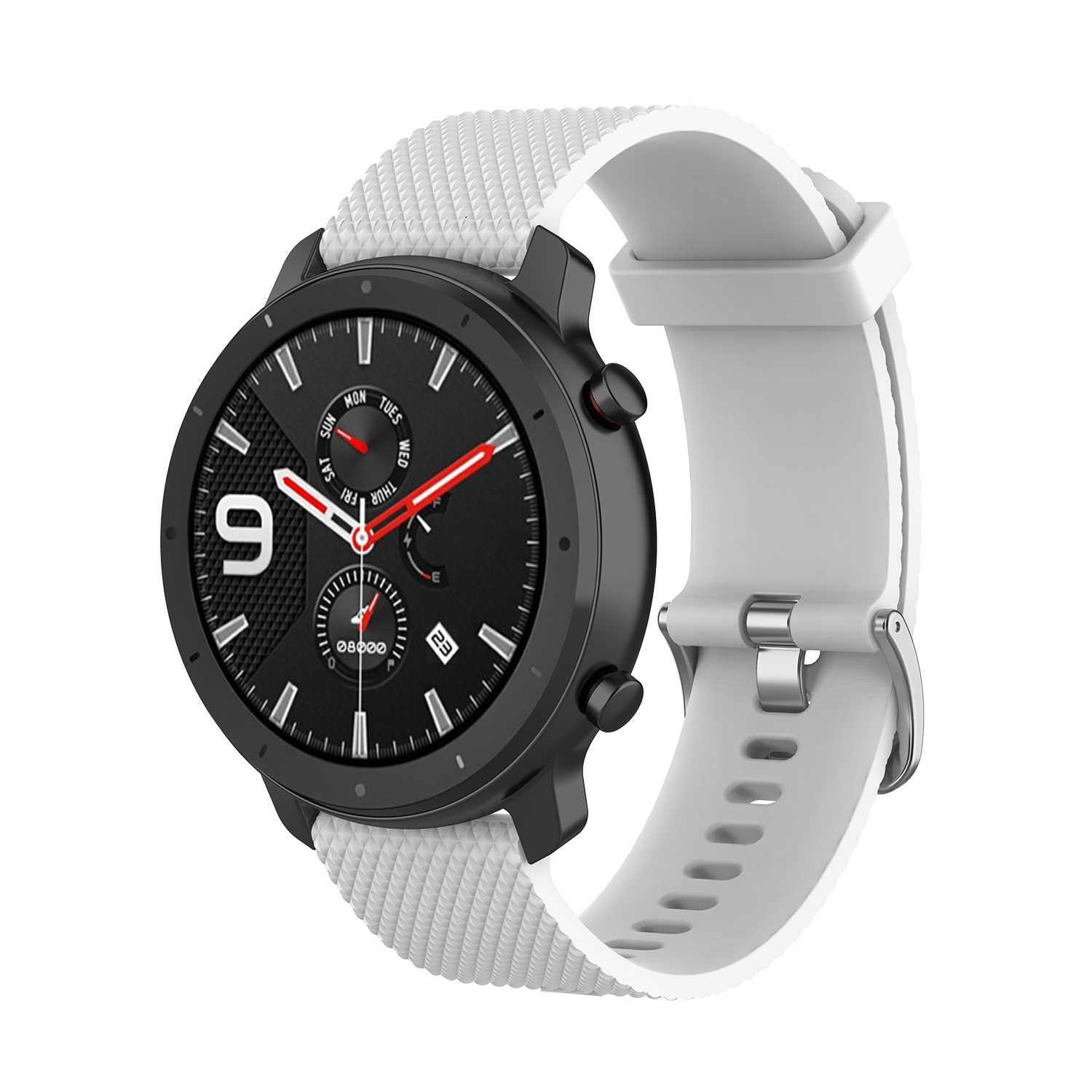 Bakeey-22mm-Texture-Silicone-Replacement-Strap-Smart-Watch-Band-For-Amazfit-GTR-47MM-1814088-5