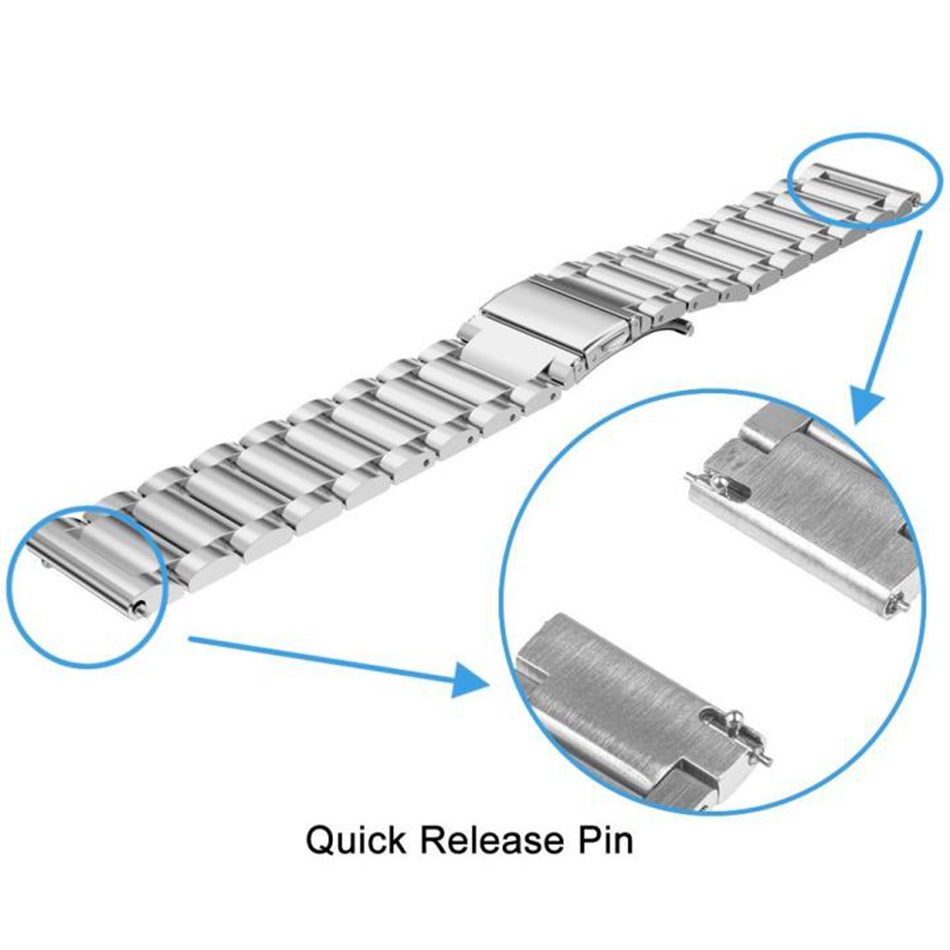 Bakeey-22mm-Three-Beads-Solid-Stainless-Steel-Watch-Band-for-Huawei-GT-Smart-Watch-1442915-6