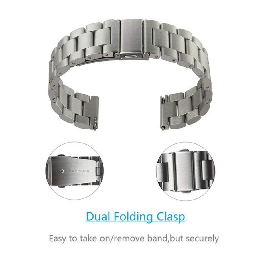 Bakeey-22mm-Three-Beads-Solid-Stainless-Steel-Watch-Band-for-Huawei-GT-Smart-Watch-1442915-7