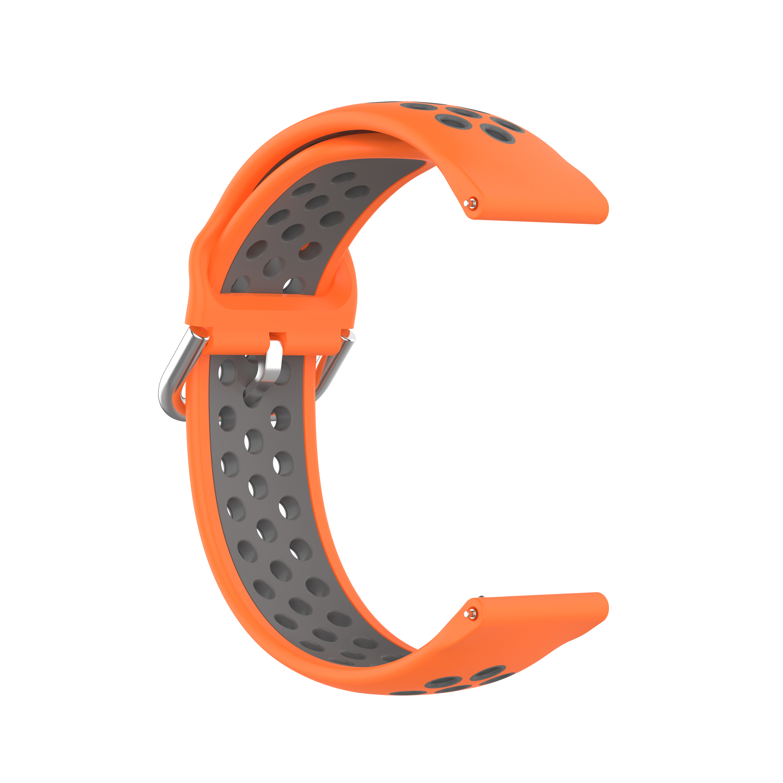 Bakeey-22mm-Two-color-Buckle-Strap-Stoma-Silicone-Replacement-Strap-For-Huawei-Watch-GT2-46MM-1815966-7