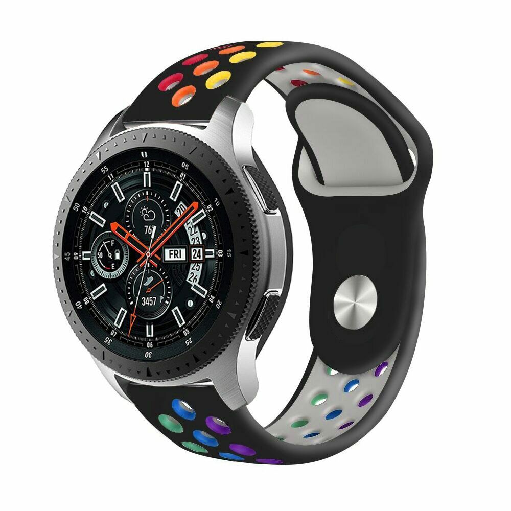 Bakeey-22mm-Universal-Replacement-Rainbow-Silicone-Watch-Band-Strap-for-Haylou-Solar-LS05-Watch--Hua-1735087-2