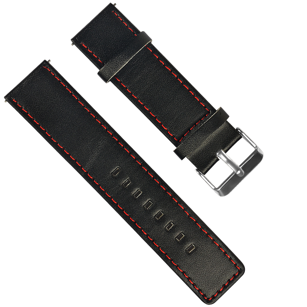 Bakeey-22mm-Universal-Watch-Band-Red-Line-Leather-Watch-Strap-for-Haylou-Solar-Huawei-Watch-GT-Xiaom-1704688-1