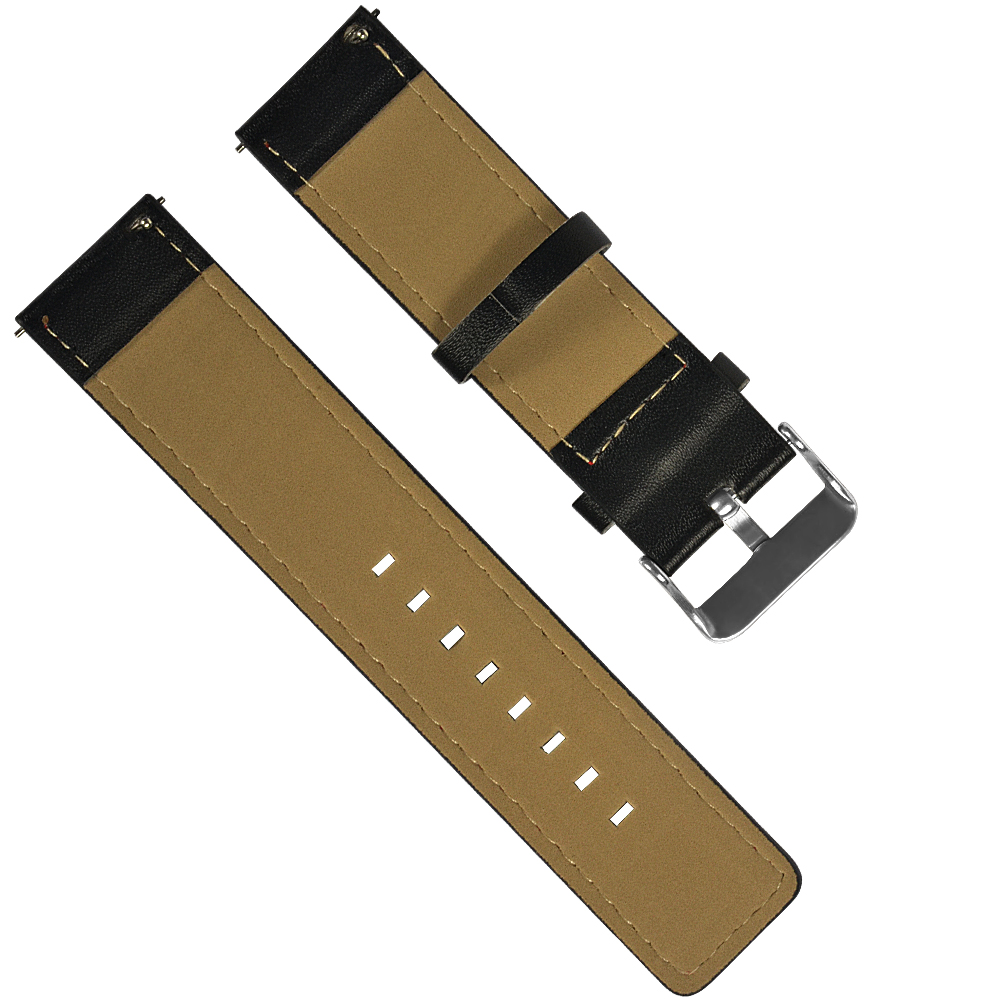 Bakeey-22mm-Universal-Watch-Band-Red-Line-Leather-Watch-Strap-for-Haylou-Solar-Huawei-Watch-GT-Xiaom-1704688-2