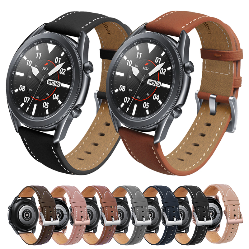 Bakeey-22mm-Width-Casual-Sports-Genuine-Leather-Watch-Band-Strap-Replacement-for-Samsung-Galaxy-Watc-1742848-1