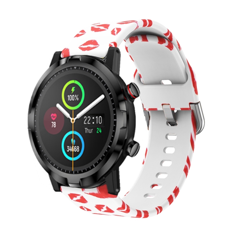 Bakeey-22mm-Width-Colorful-Painting-Comfortable-Silicone-Watch-Band-Strap-Replacement-for-Haylou-LS0-1840336-23