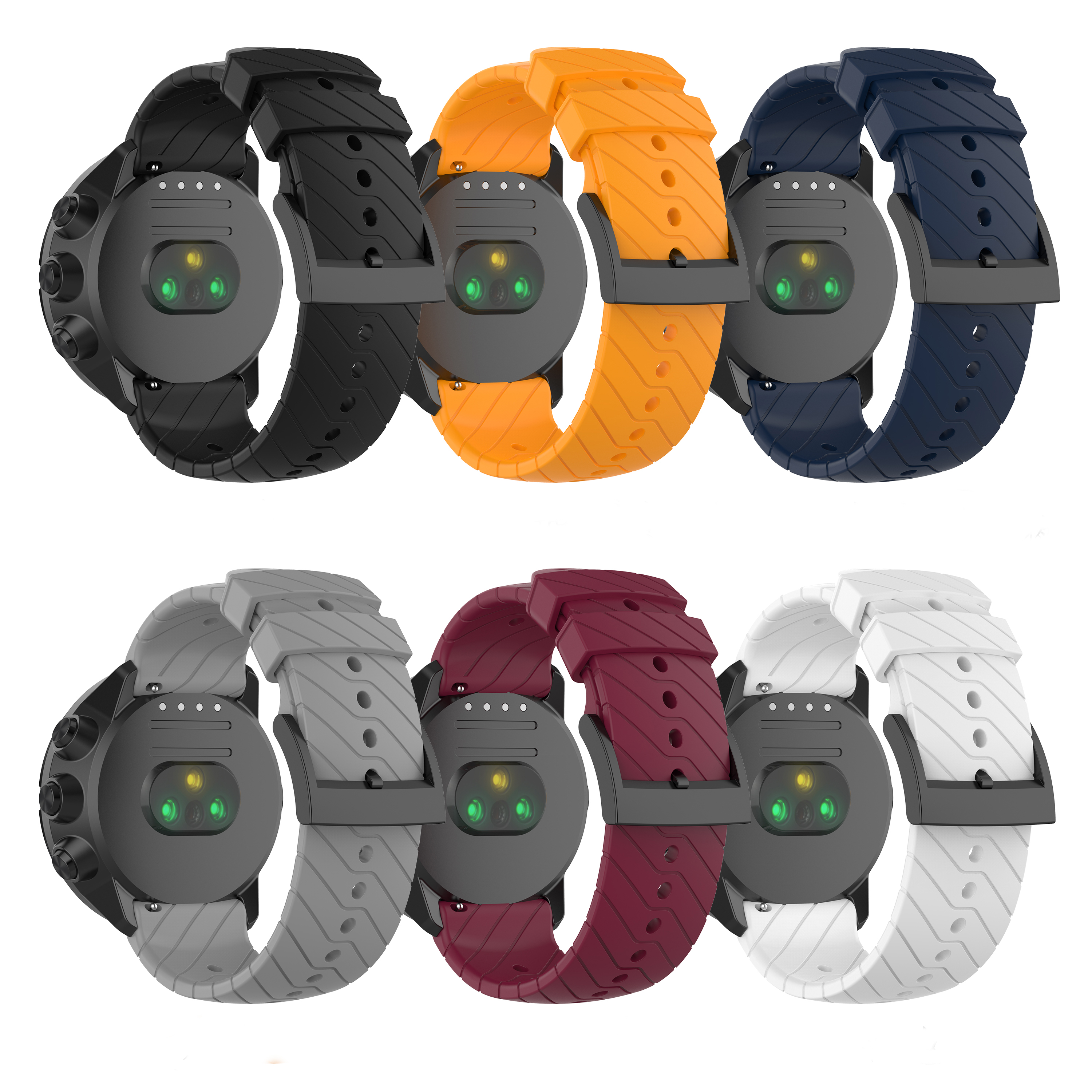 Bakeey-24mm-Twill-Silicone-Replacement-Strap-Smart-Watch-Band-for-Sunnto-9-1751337-2