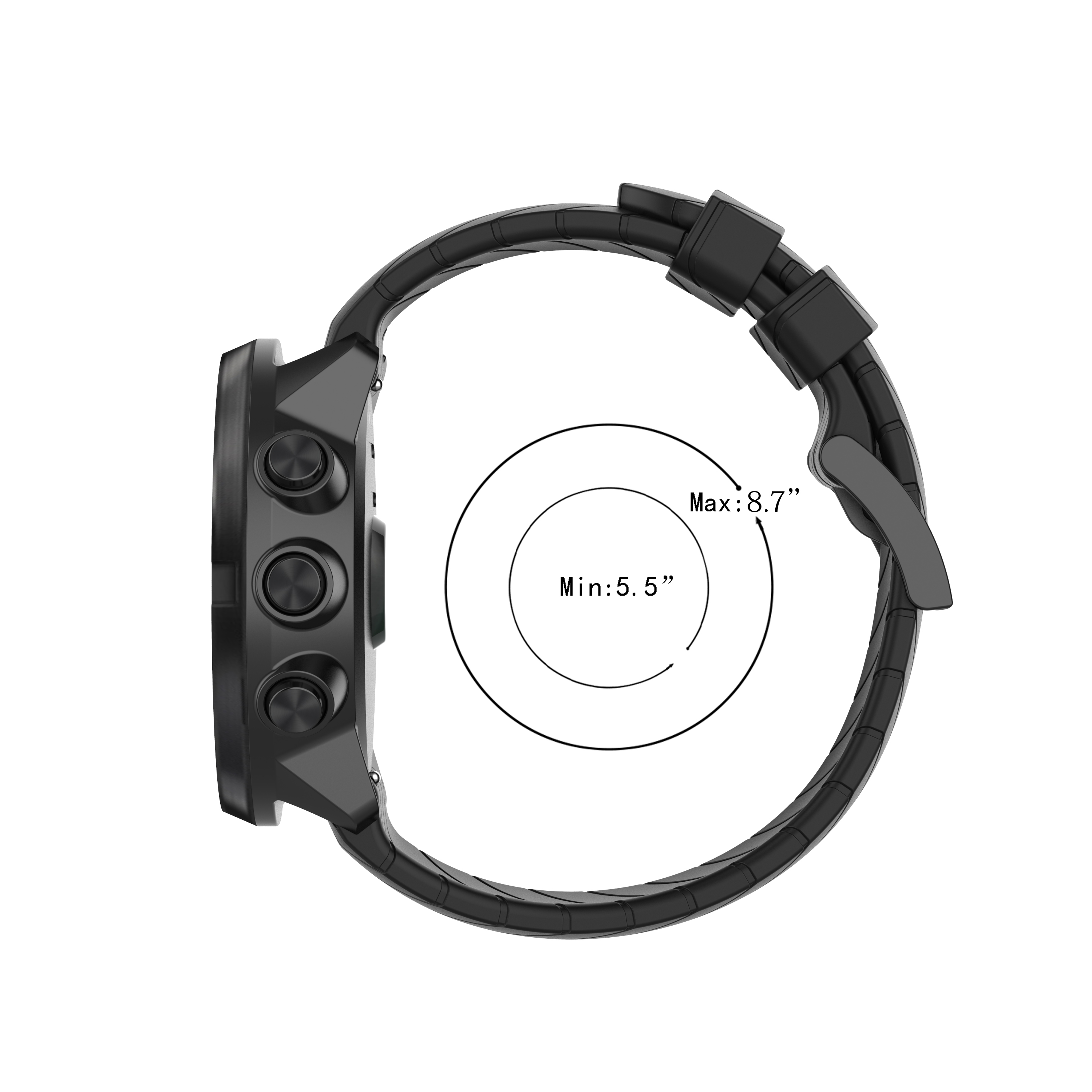 Bakeey-24mm-Twill-Silicone-Replacement-Strap-Smart-Watch-Band-for-Sunnto-9-1751337-4