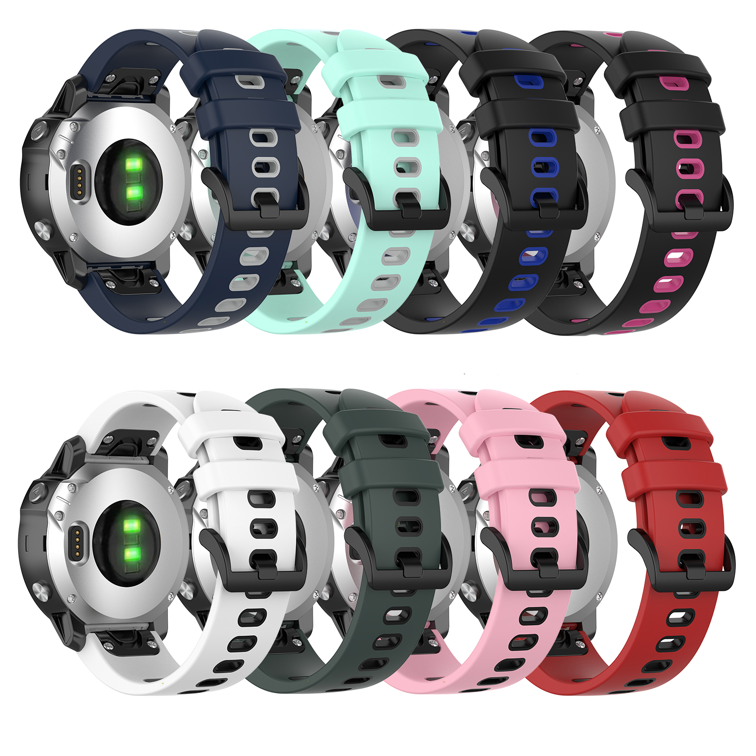 Bakeey-26MM-Colorful-Watch-Strap-for-Garmin-Fenix-6X-Smart-Watch-1750217-2