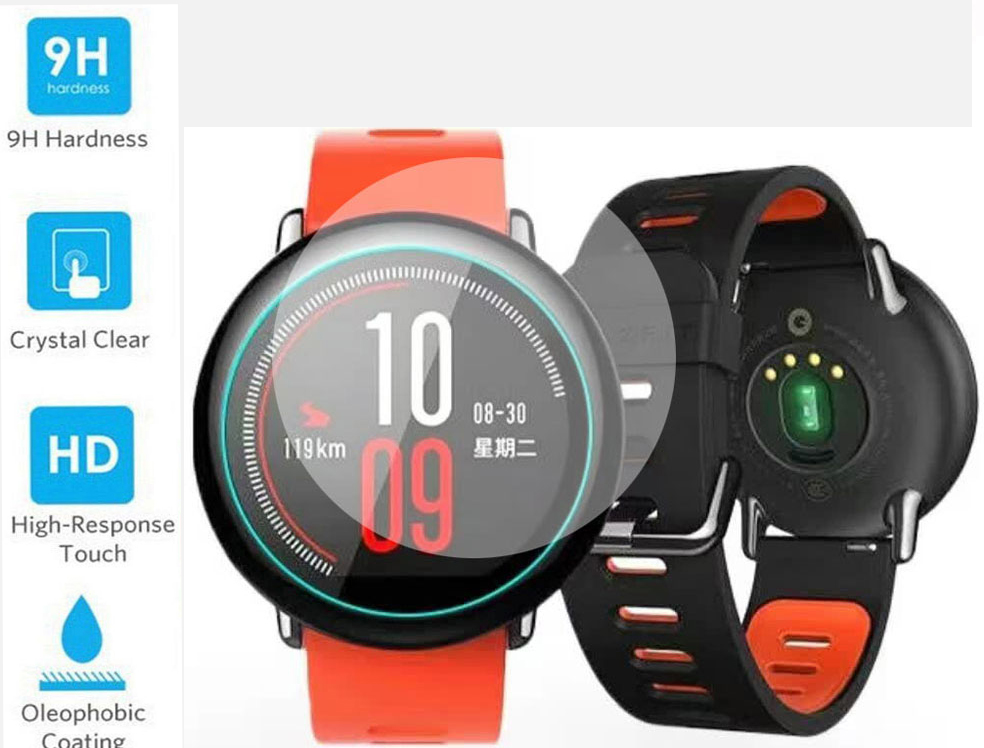 Bakeey-2Pcs-Hat-Prince-9H-Anti-Shatter-Tempered-Glass-Screen-Protector-Film-For-Xiaomi-Huami-Amazfit-1243263-1