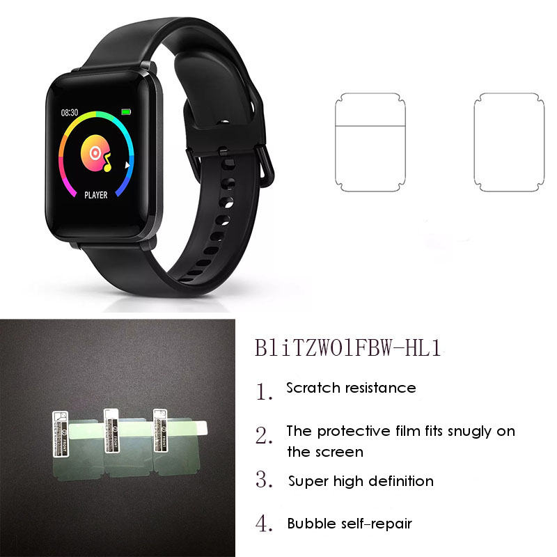 Bakeey-2pcs-Watch-Screen-Protector-TPU-Ultra-thin-Explosion-proof-Film-for-BW-HL1-Watch-1561747-2
