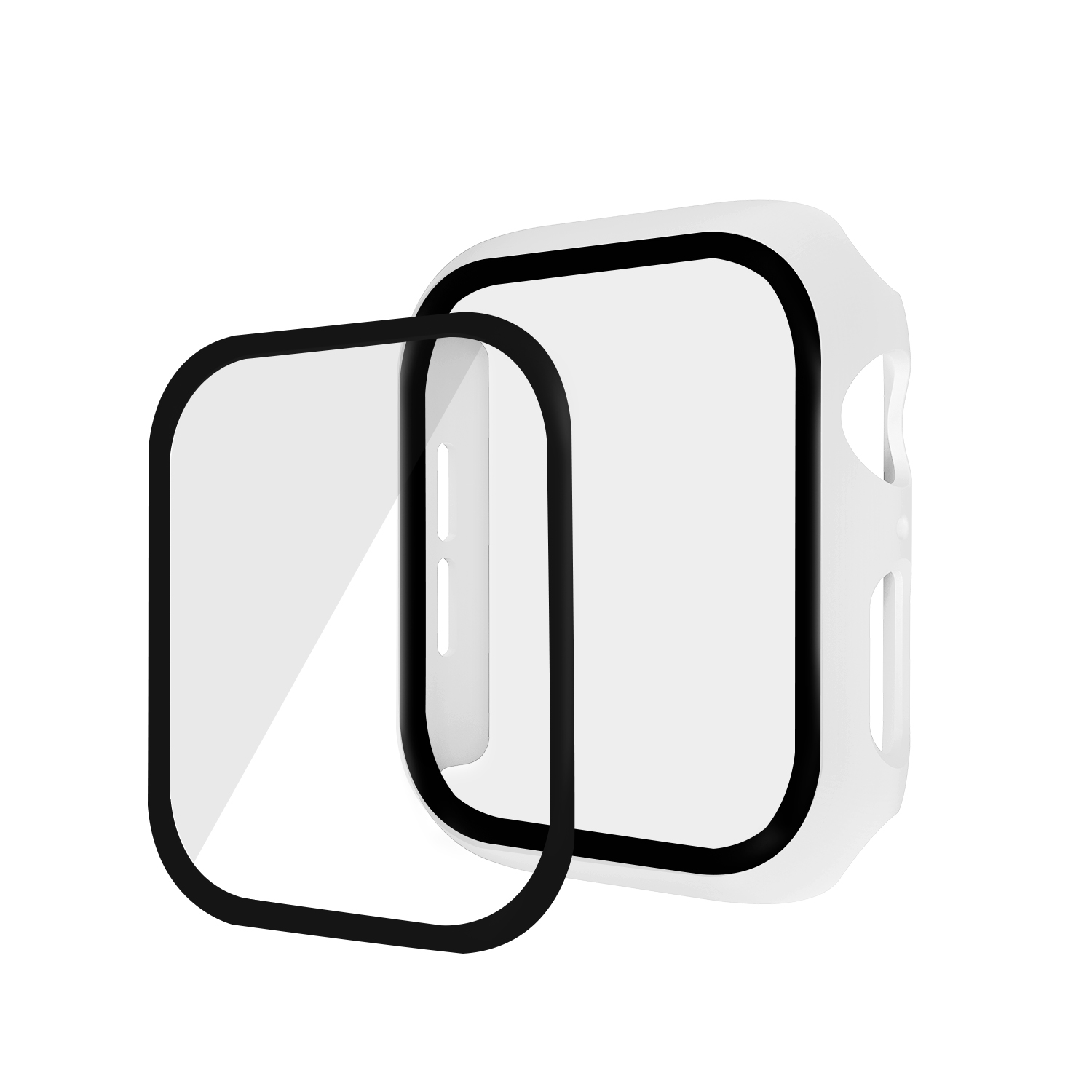 Bakeey-38404244mm-Shockproof-Anti-Scratch-PC--HD-Clear-Tempered-Glass-Full-Cover-Watch-Case-Cover-fo-1898203-12
