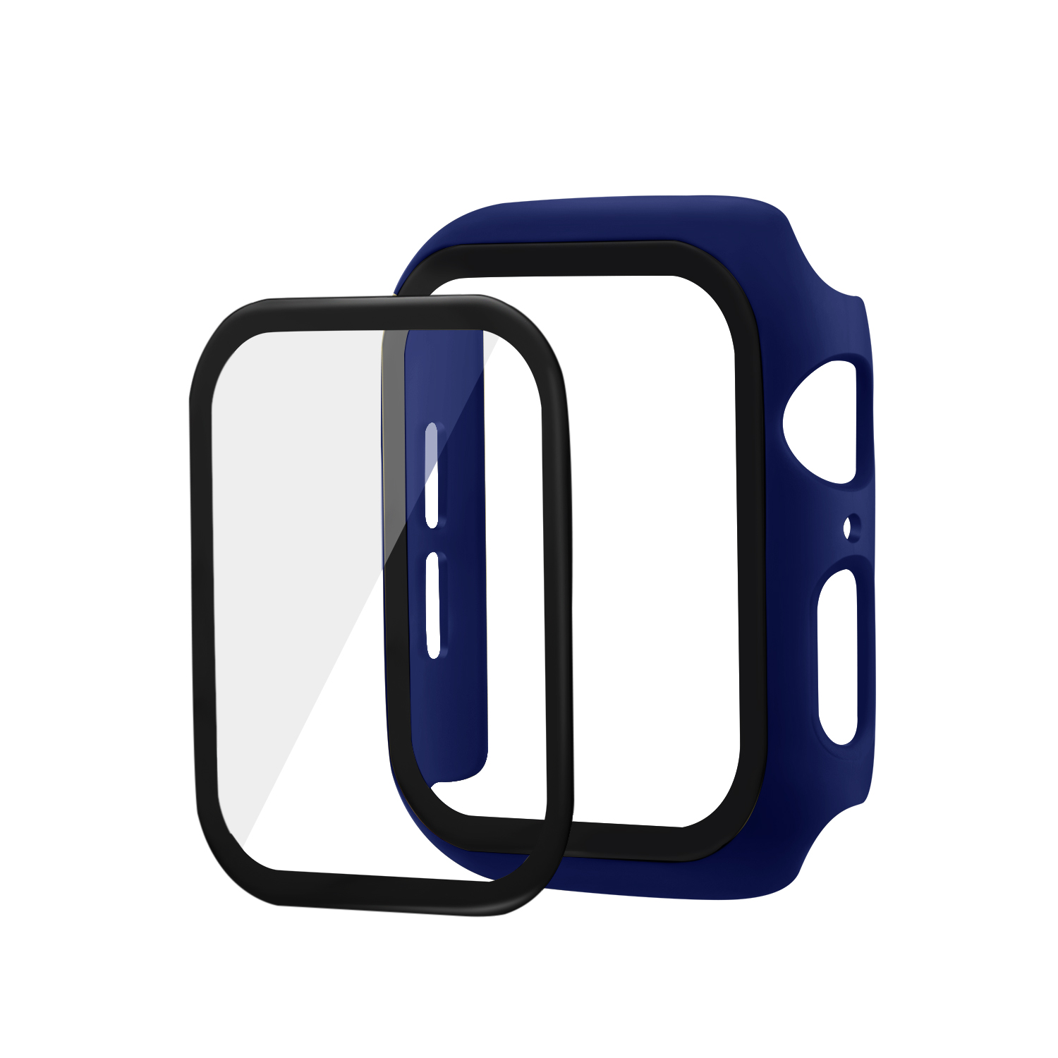 Bakeey-38404244mm-Shockproof-Anti-Scratch-PC--HD-Clear-Tempered-Glass-Full-Cover-Watch-Case-Cover-fo-1898203-14