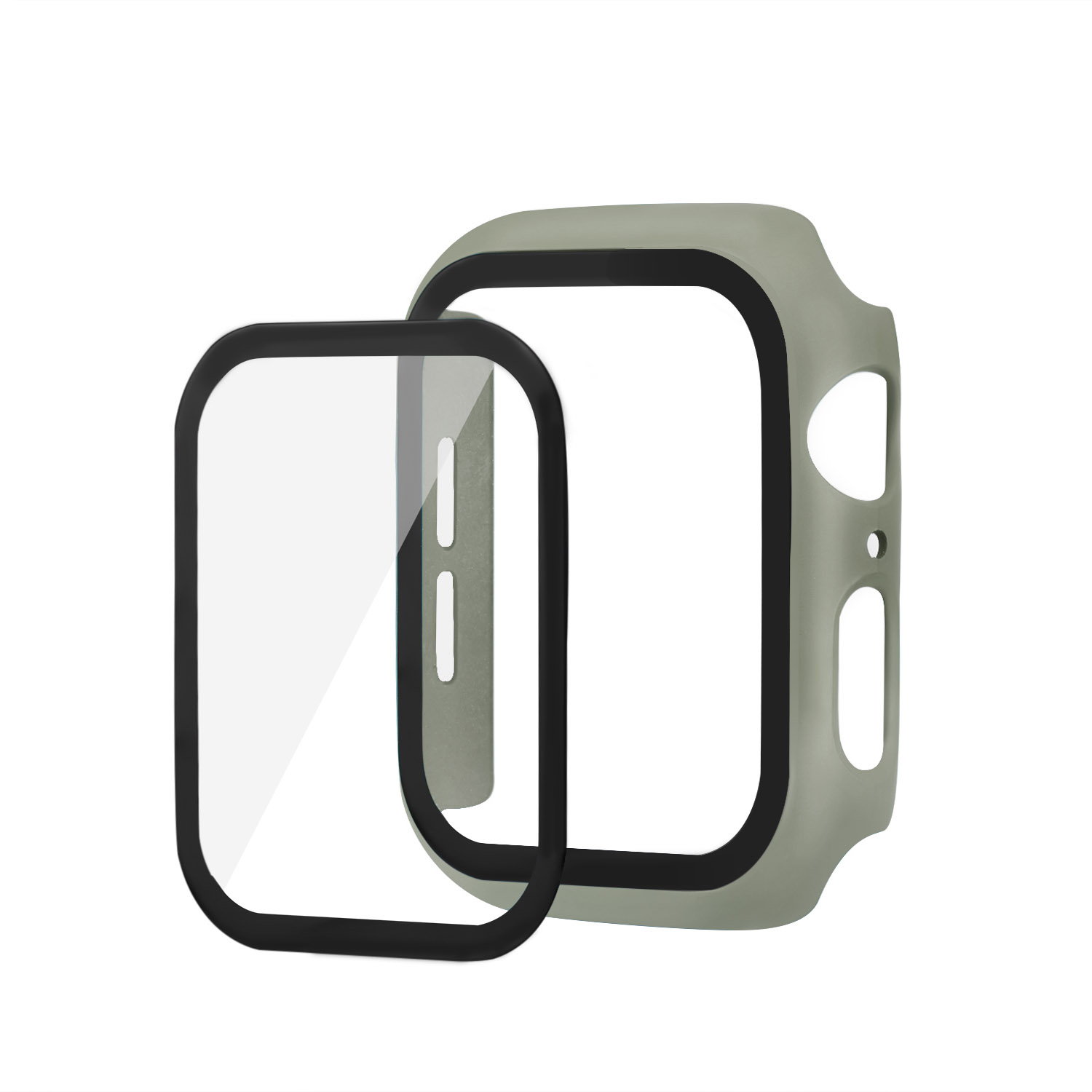 Bakeey-38404244mm-Shockproof-Anti-Scratch-PC--HD-Clear-Tempered-Glass-Full-Cover-Watch-Case-Cover-fo-1898203-16