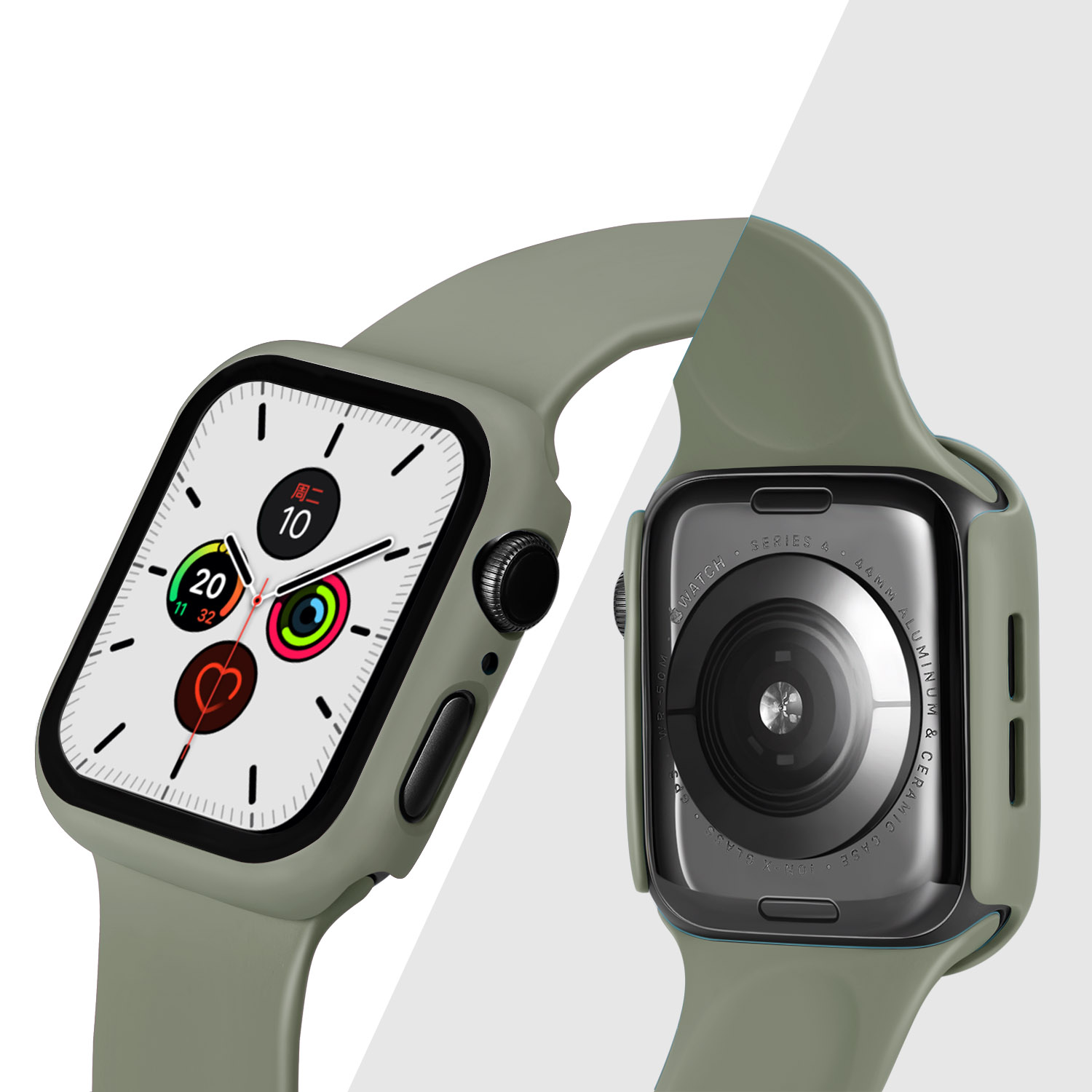 Bakeey-38404244mm-Shockproof-Anti-Scratch-PC--HD-Clear-Tempered-Glass-Full-Cover-Watch-Case-Cover-fo-1898203-18