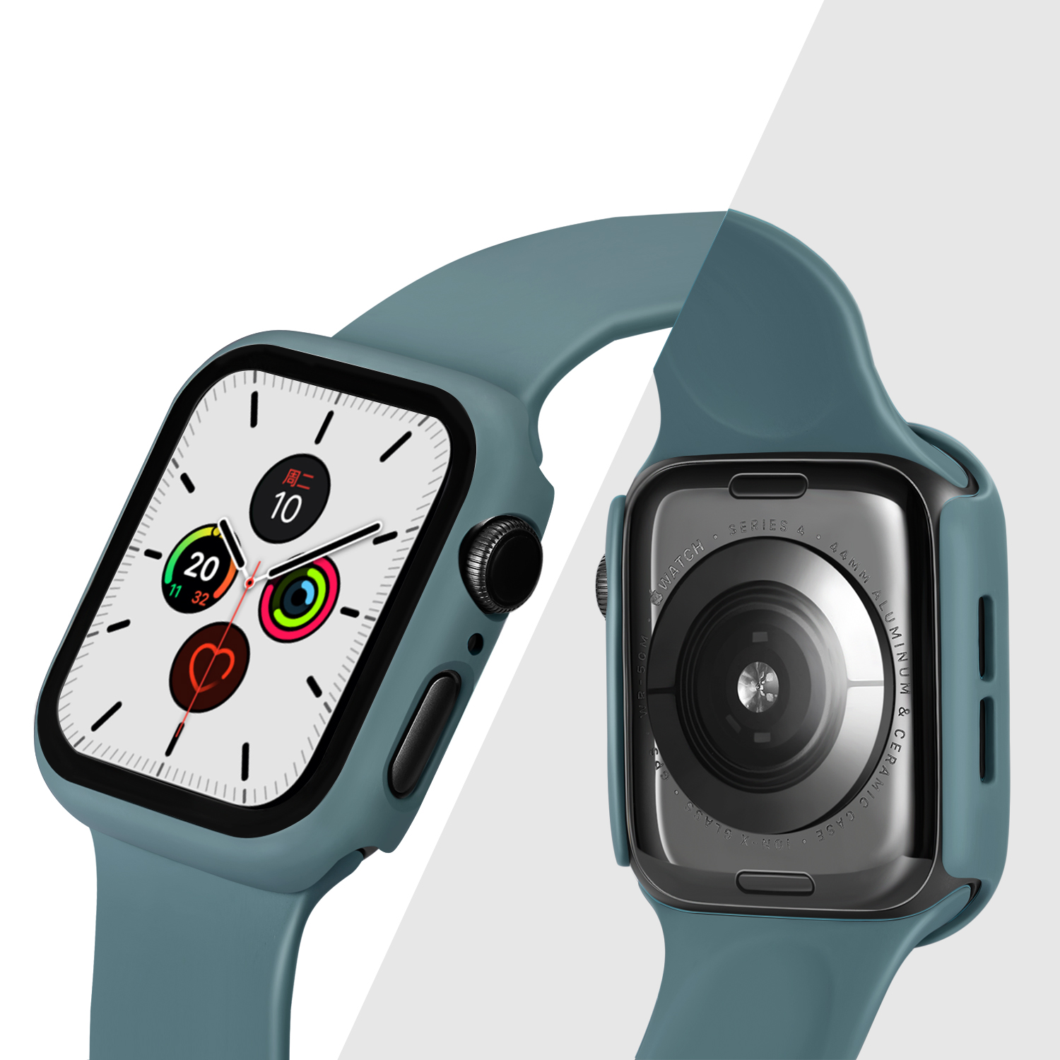 Bakeey-38404244mm-Shockproof-Anti-Scratch-PC--HD-Clear-Tempered-Glass-Full-Cover-Watch-Case-Cover-fo-1898203-6