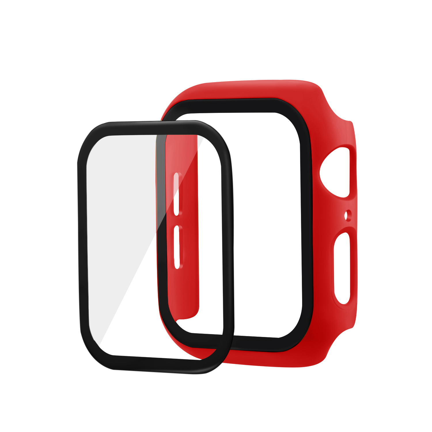 Bakeey-38404244mm-Shockproof-Anti-Scratch-PC--HD-Clear-Tempered-Glass-Full-Cover-Watch-Case-Cover-fo-1898203-7