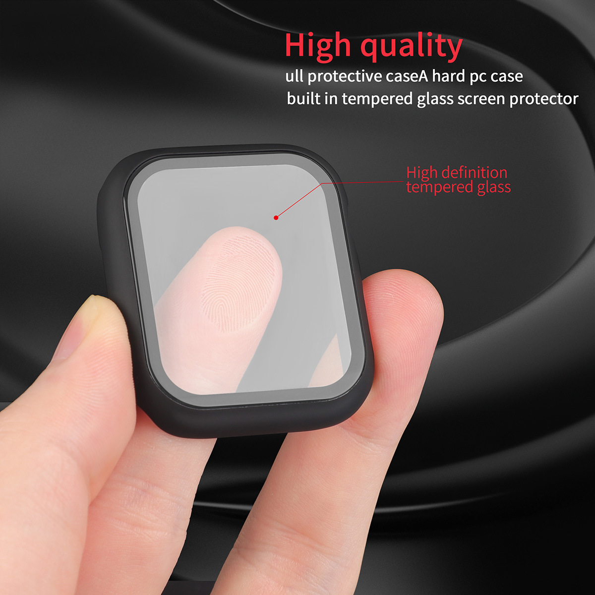 Bakeey-40mm44mm-Tempered-Glass-Screen-Protector--Hard-PC-Bumper-Cover-For-Apple-Watch-Series-6-SESer-1816773-2