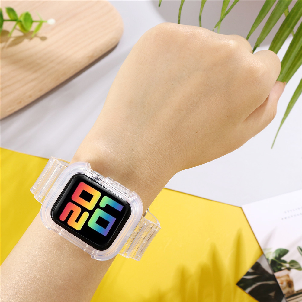Bakeey-44mm-Transparent-Watch-Band-Silicone-Watch-Strap-for-Apple-iWatch-1747037-2