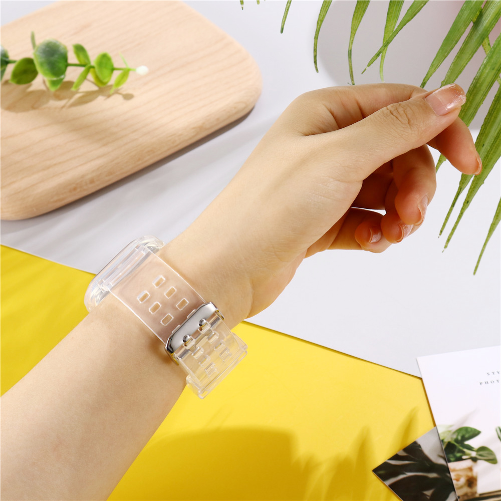 Bakeey-44mm-Transparent-Watch-Band-Silicone-Watch-Strap-for-Apple-iWatch-1747037-3