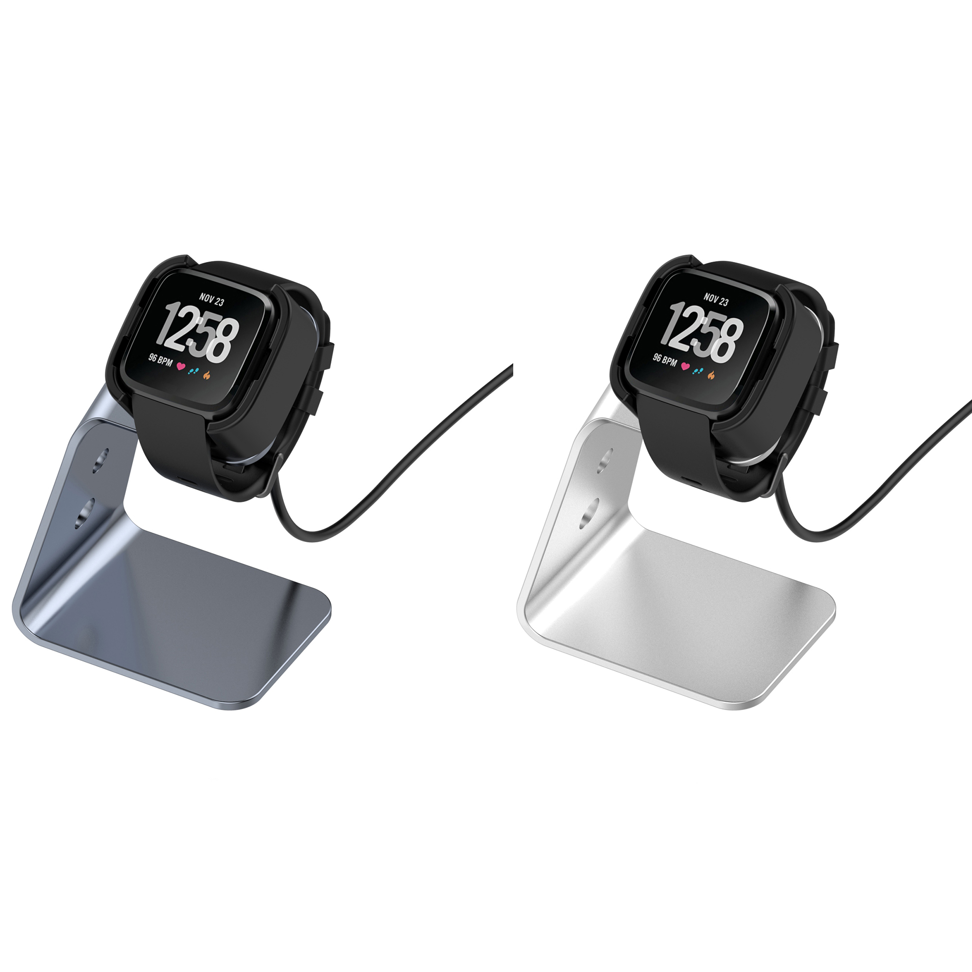 Bakeey-Aluminum-Alloy-Charging-Base-Fast-Charge-Chip-Protection-360-Rotated-Smart-Watch-Charger-For--1793842-2