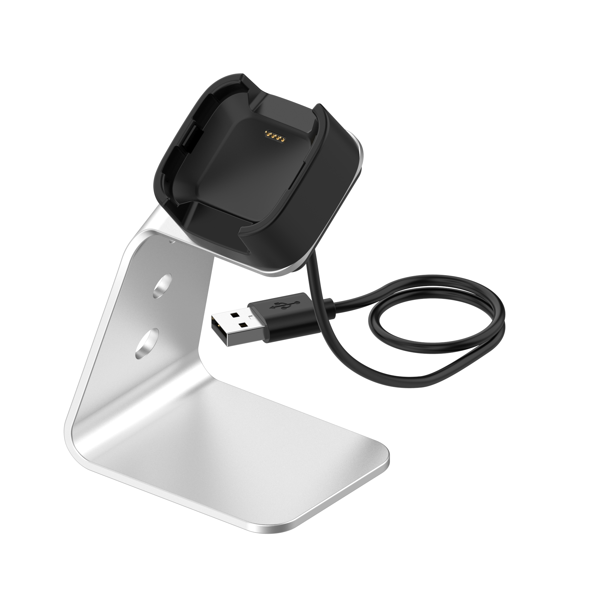 Bakeey-Aluminum-Alloy-Charging-Base-Fast-Charge-Chip-Protection-360-Rotated-Smart-Watch-Charger-For--1793842-12