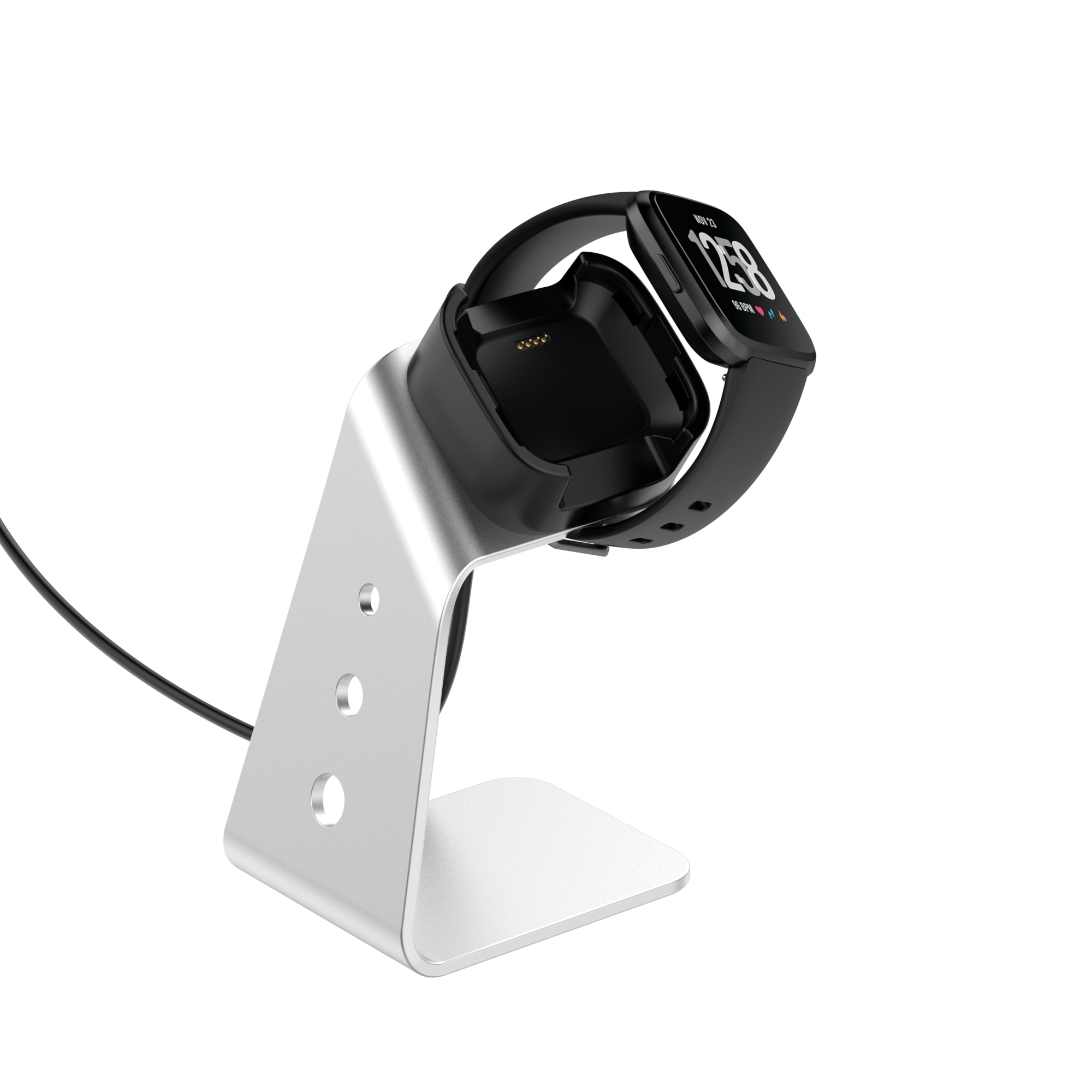 Bakeey-Aluminum-Alloy-Charging-Base-Fast-Charge-Chip-Protection-360-Rotated-Smart-Watch-Charger-For--1793842-16