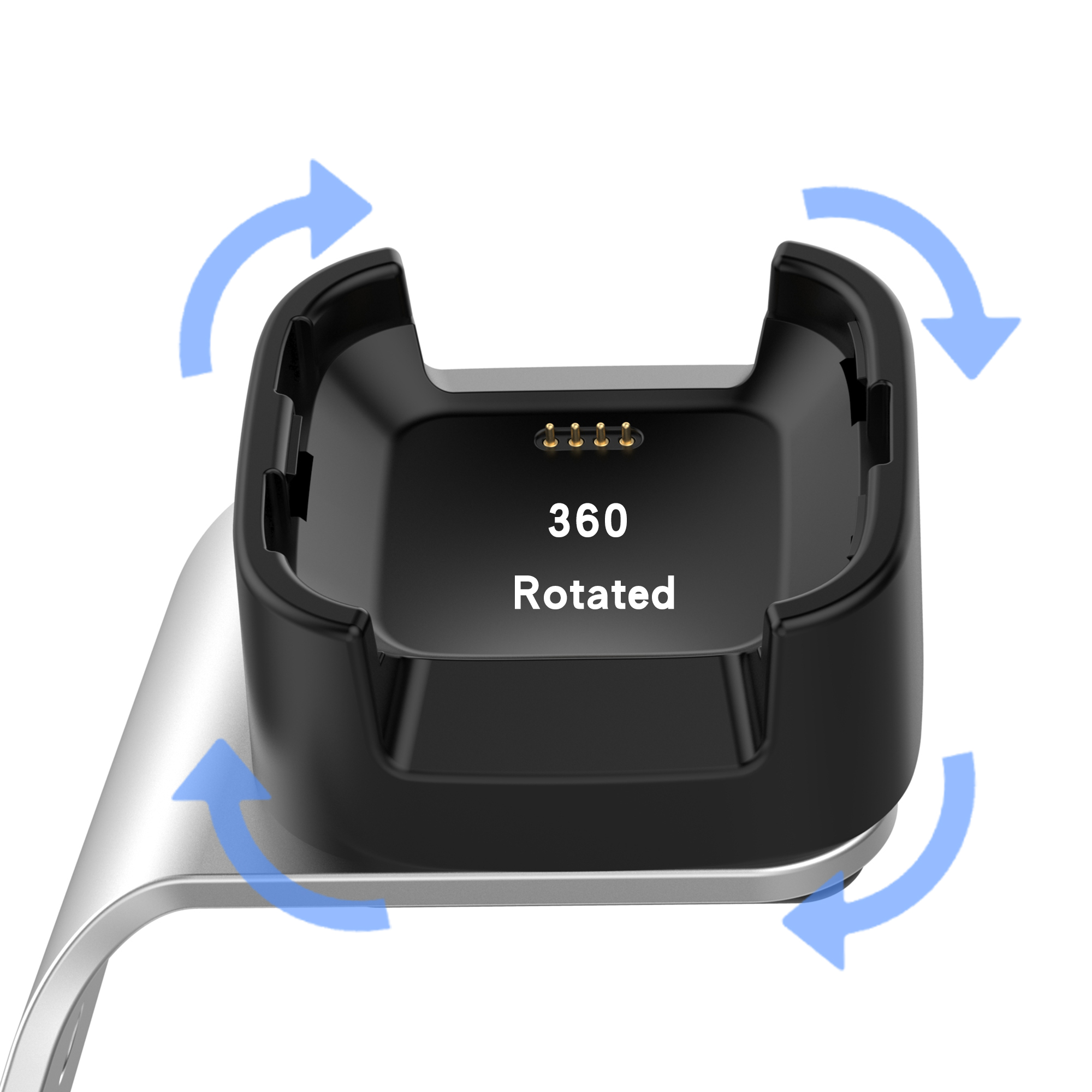 Bakeey-Aluminum-Alloy-Charging-Base-Fast-Charge-Chip-Protection-360-Rotated-Smart-Watch-Charger-For--1793842-17