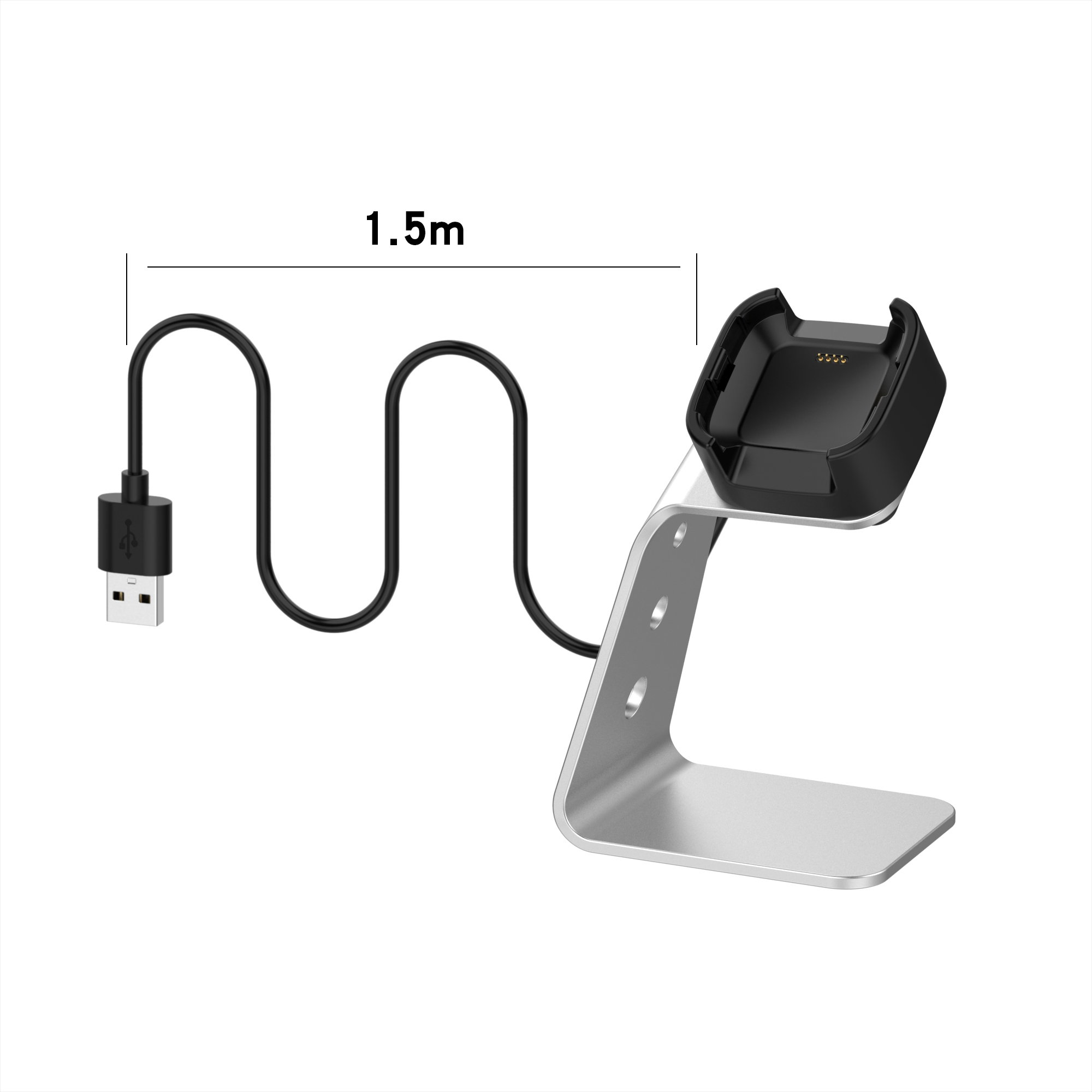 Bakeey-Aluminum-Alloy-Charging-Base-Fast-Charge-Chip-Protection-360-Rotated-Smart-Watch-Charger-For--1793842-21