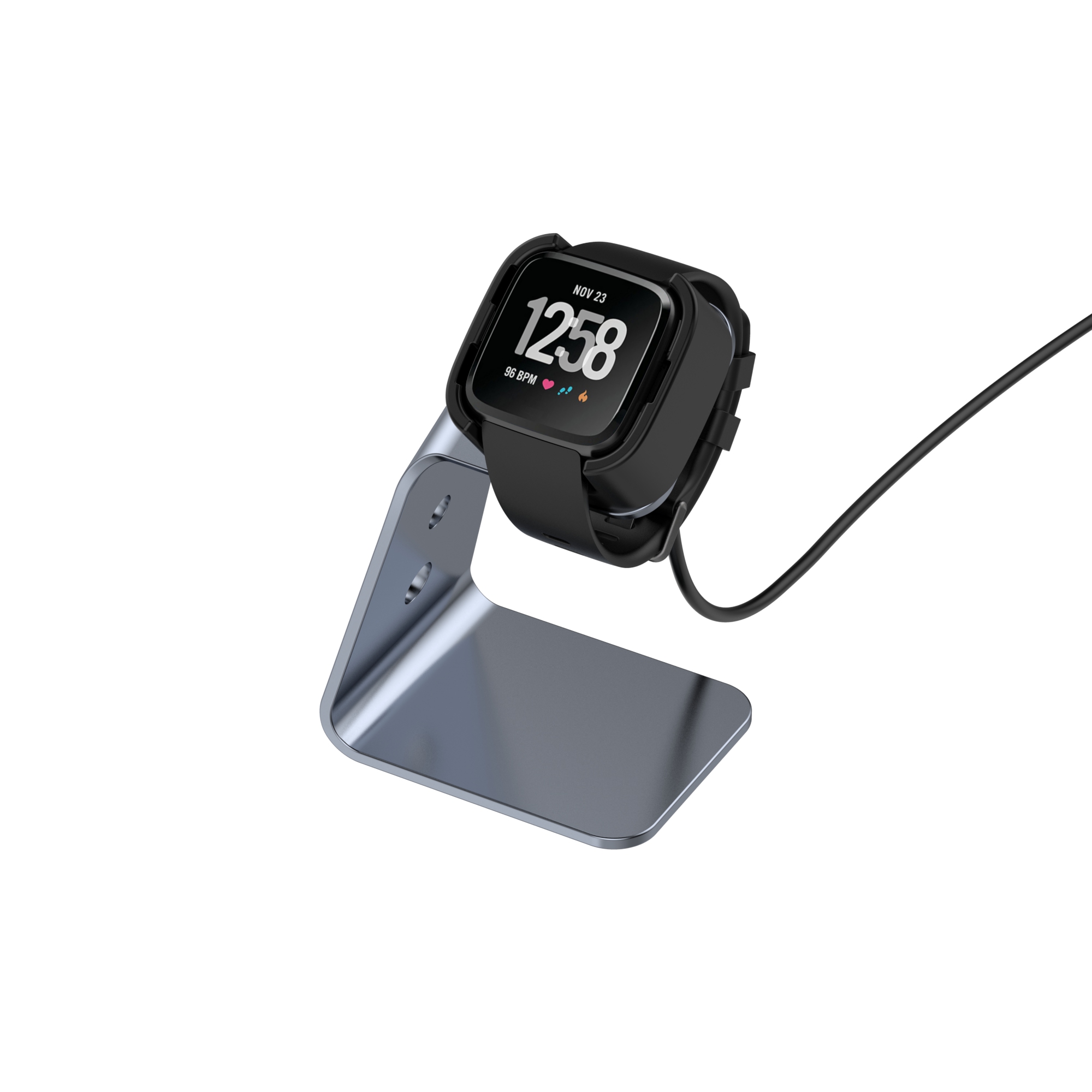 Bakeey-Aluminum-Alloy-Charging-Base-Fast-Charge-Chip-Protection-360-Rotated-Smart-Watch-Charger-For--1793842-4