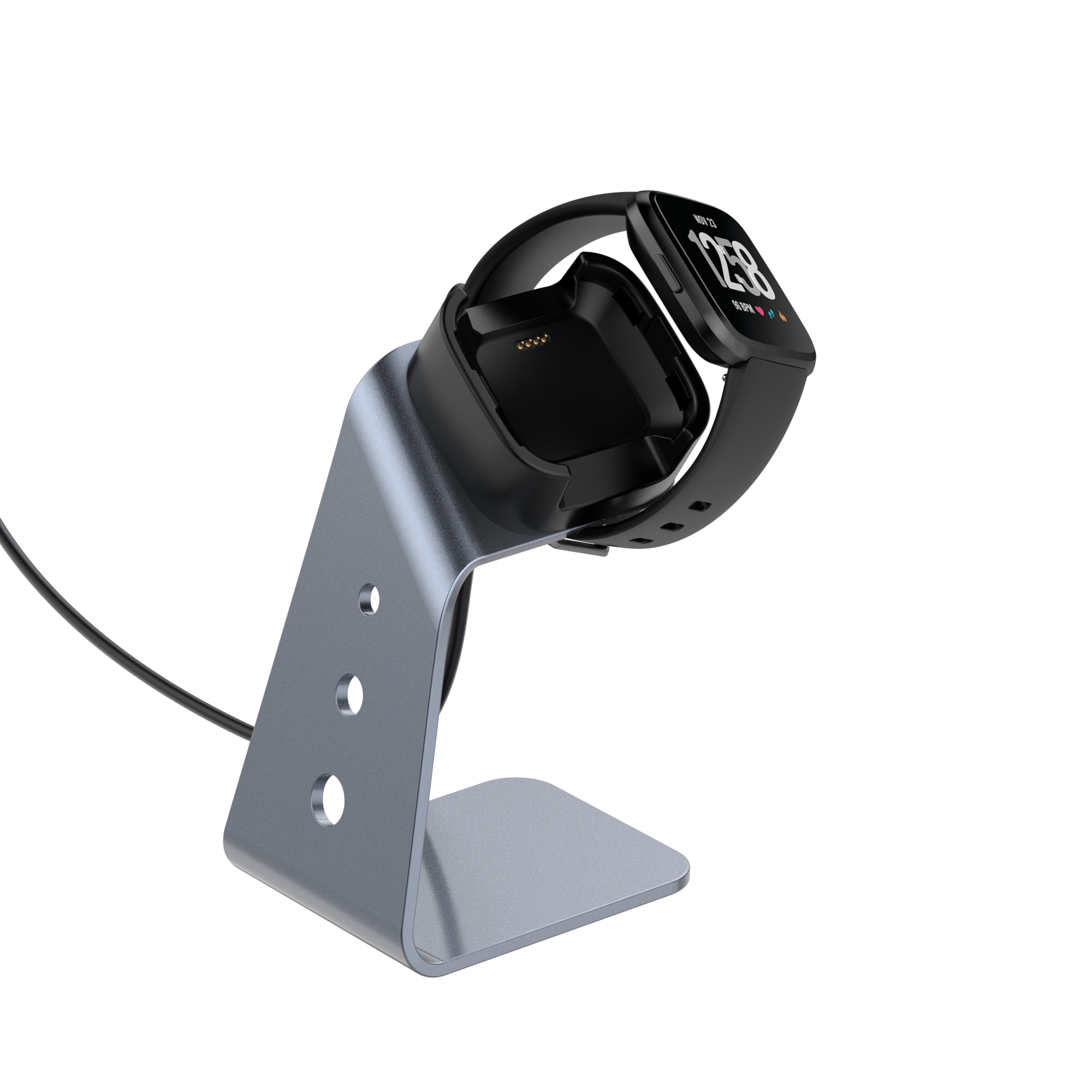 Bakeey-Aluminum-Alloy-Charging-Base-Fast-Charge-Chip-Protection-360-Rotated-Smart-Watch-Charger-For--1793842-7