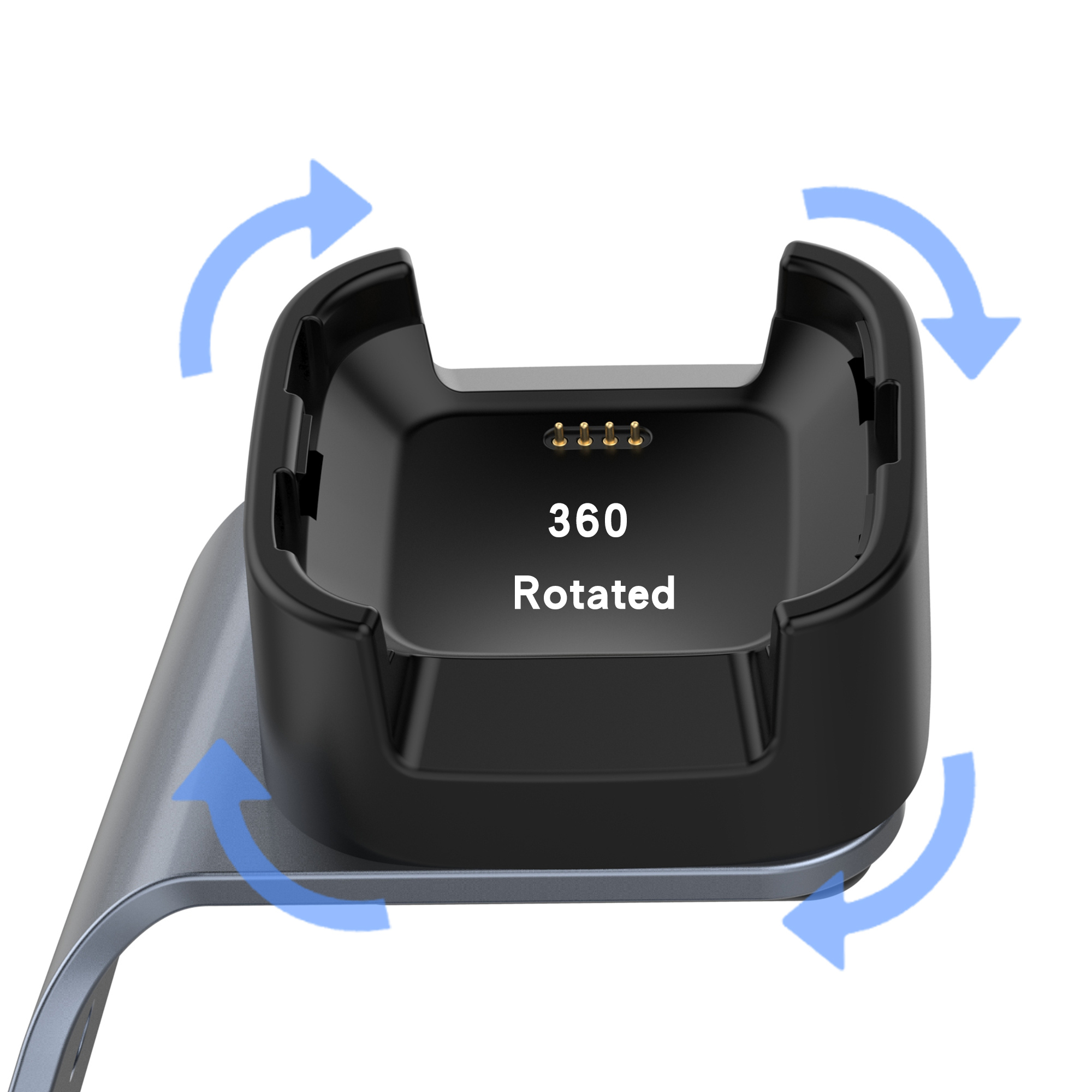 Bakeey-Aluminum-Alloy-Charging-Base-Fast-Charge-Chip-Protection-360-Rotated-Smart-Watch-Charger-For--1793842-8