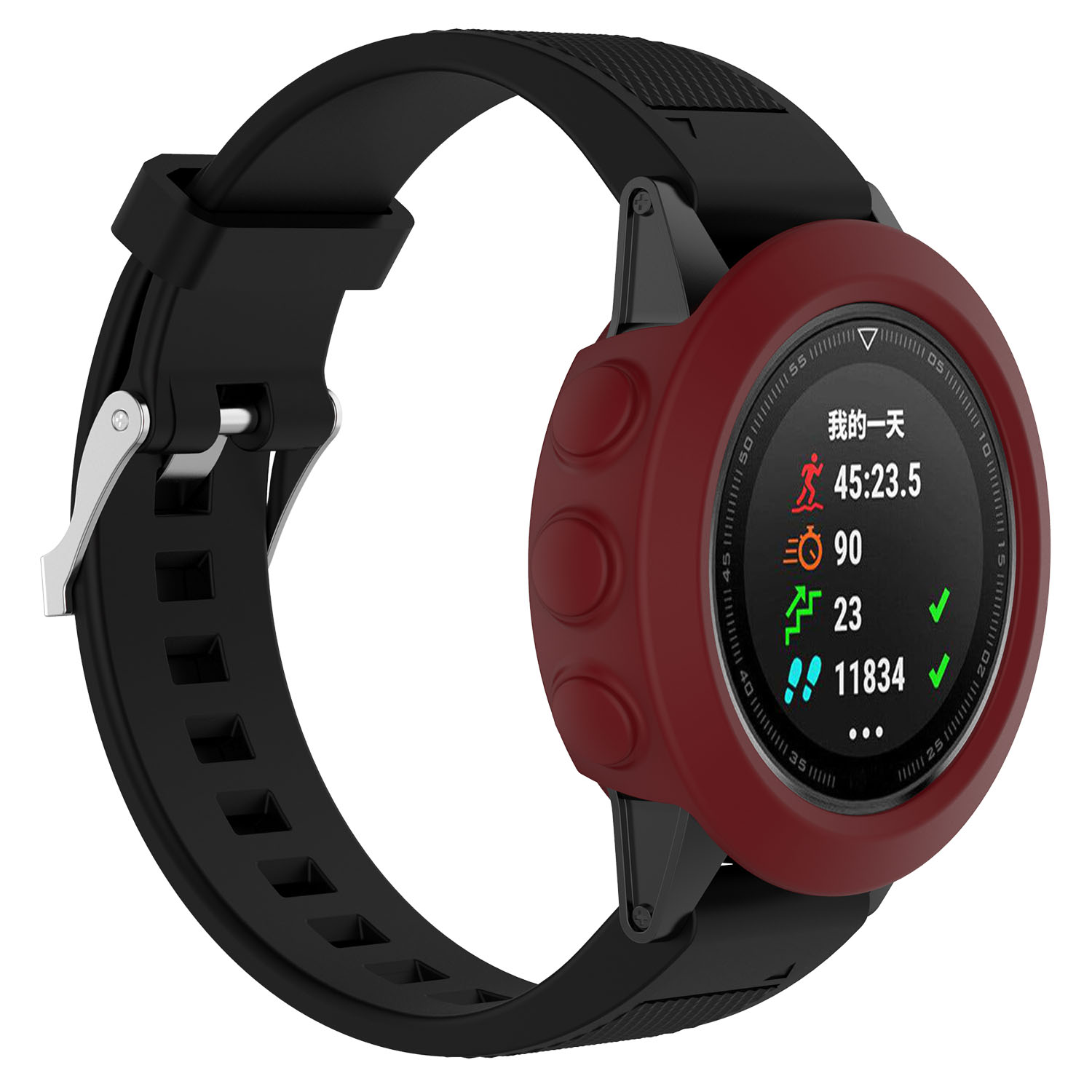 Bakeey-Anti-Scratch-Shockproof-Soft-Silicone-Watch-Case-Cover-for-Garmin-Fenix-5S--Fenix-5--Fenix-5X-1747372-12