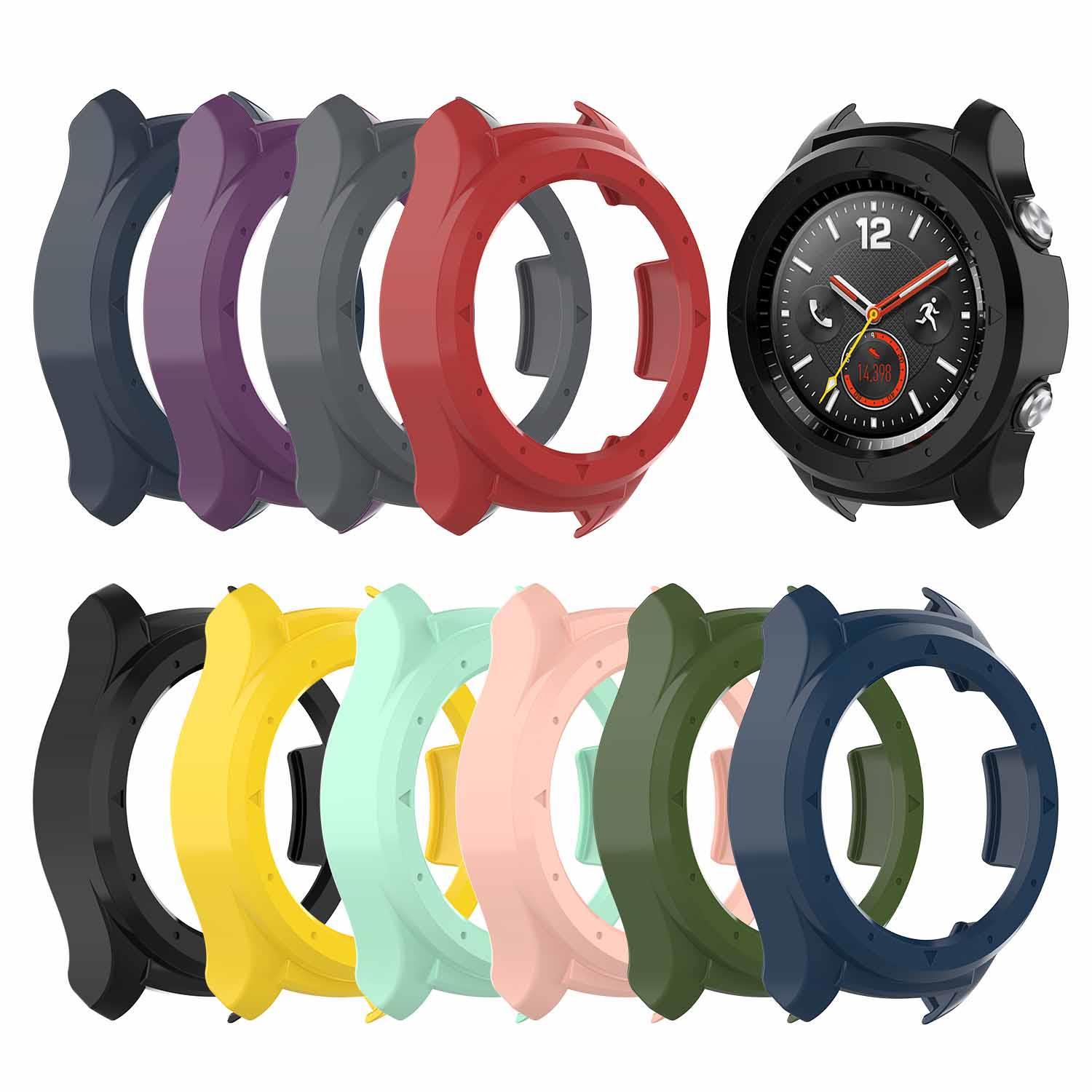 Bakeey-Anti-fall-PC-Rubber-Watch-Case-Cover-Watch-Protector-For-Huawei-Watch-GT-2-46MM-1761425-1